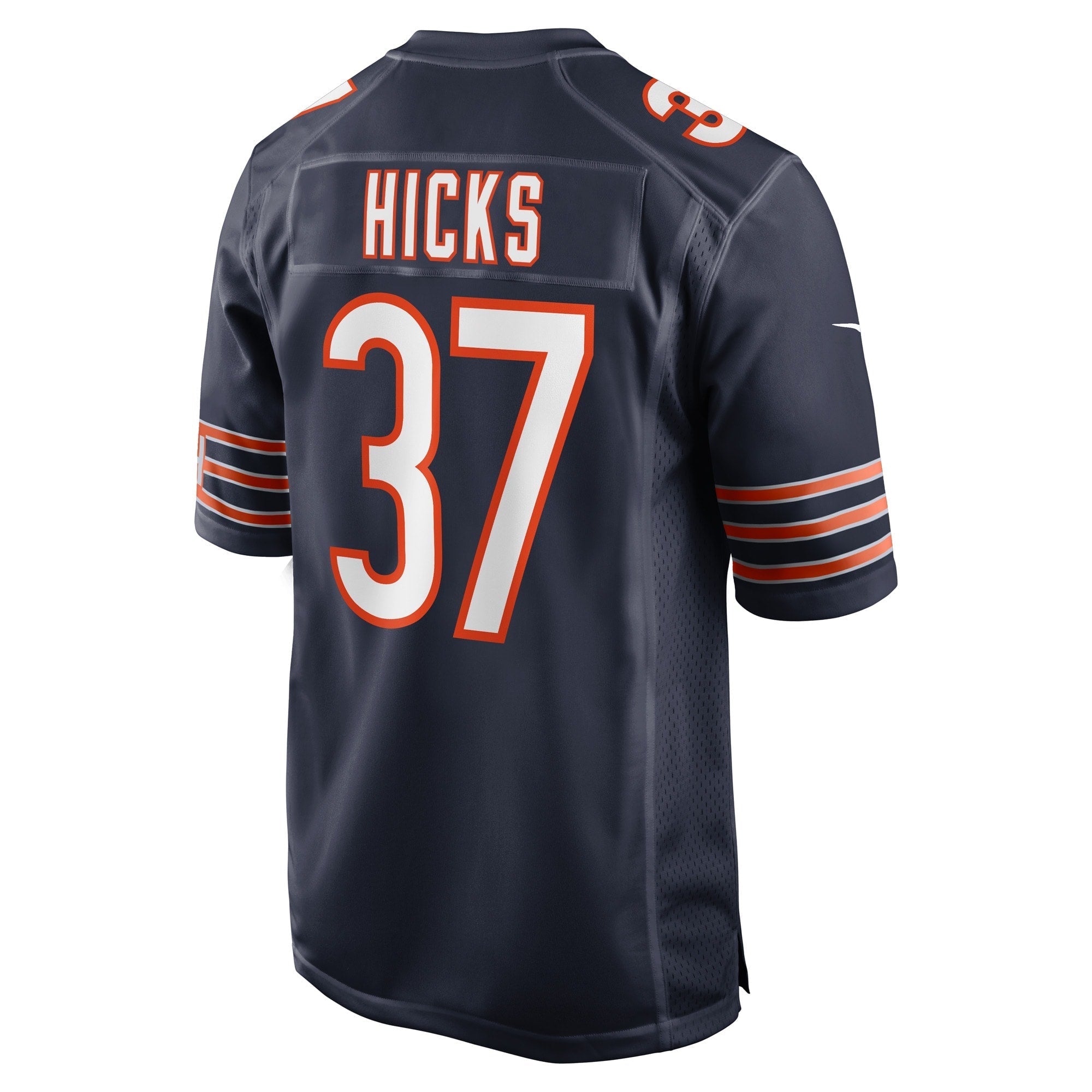 Men's Nike Elijah Hicks Navy Chicago Bears Game Player Jersey - vstockx