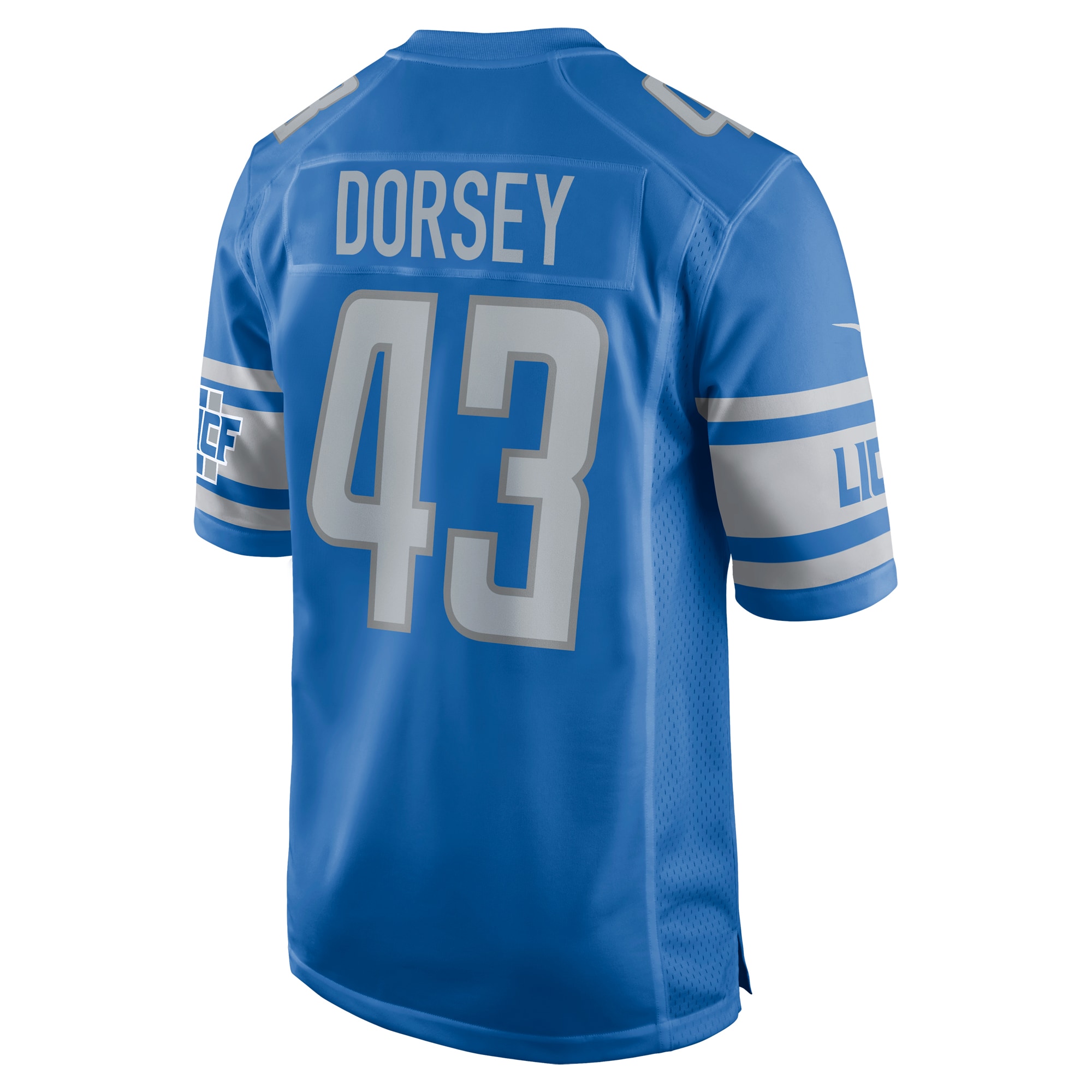 Khalil Dorsey Detroit Lions Nike Home Game Player Jersey - Blue - vstockx