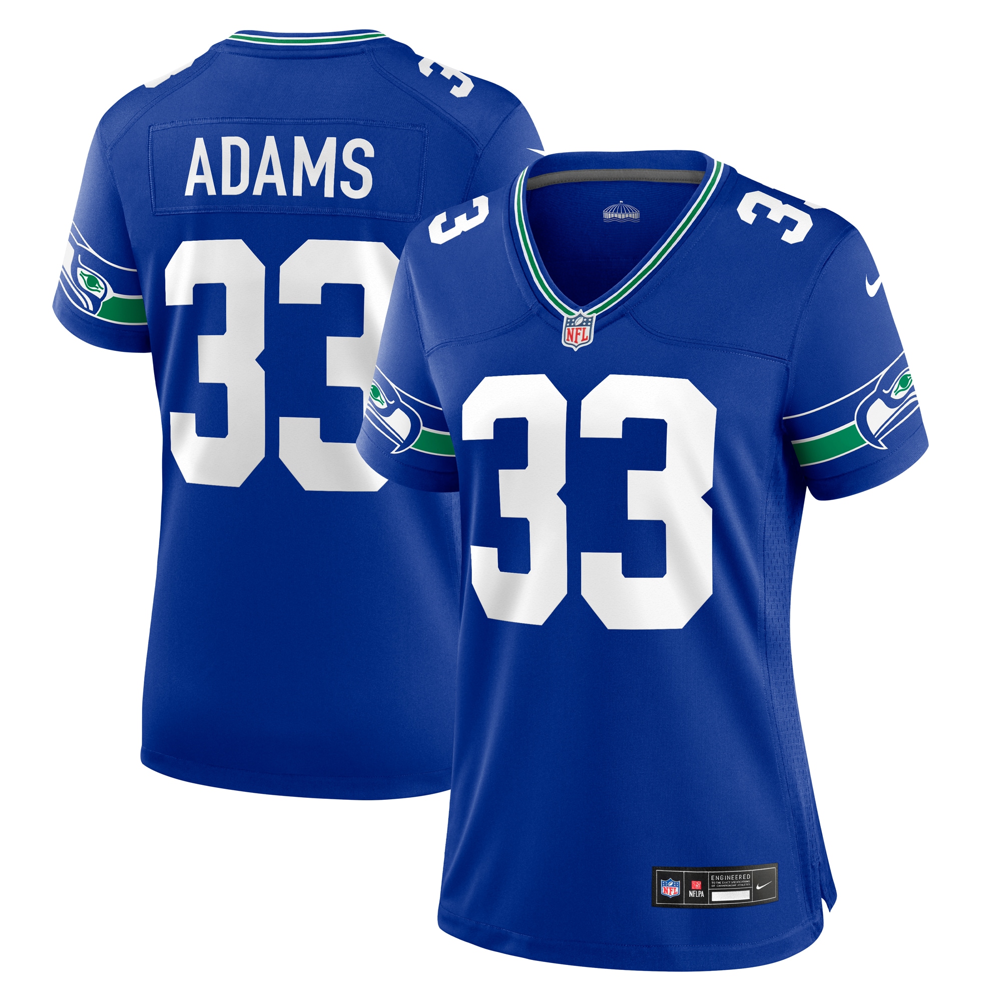 Jamal Adams Seattle Seahawks Nike Women's Throwback Player Game Jersey - Royal - vstockx