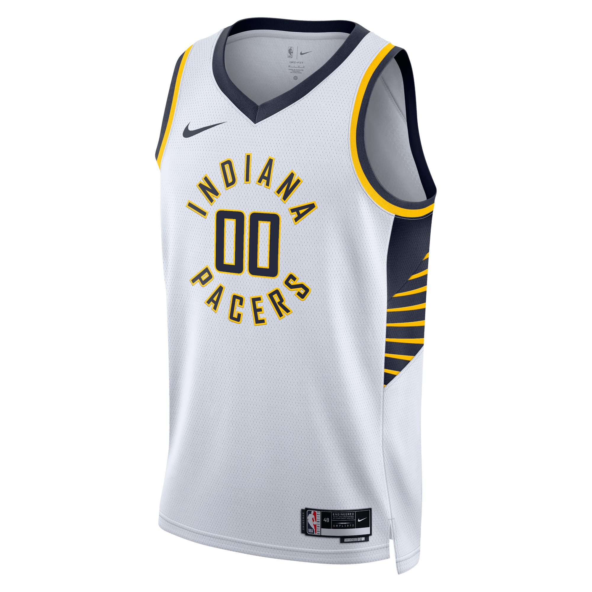 Indiana Pacers Nike Unisex Swingman Custom Jersey White - Icon Edition - vstockx