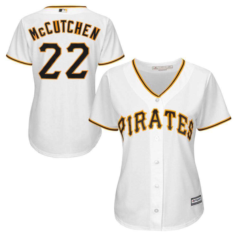 Women's Pittsburgh Pirates Andrew McCutchen Cool Base Replica Home Jersey - White - vstockx