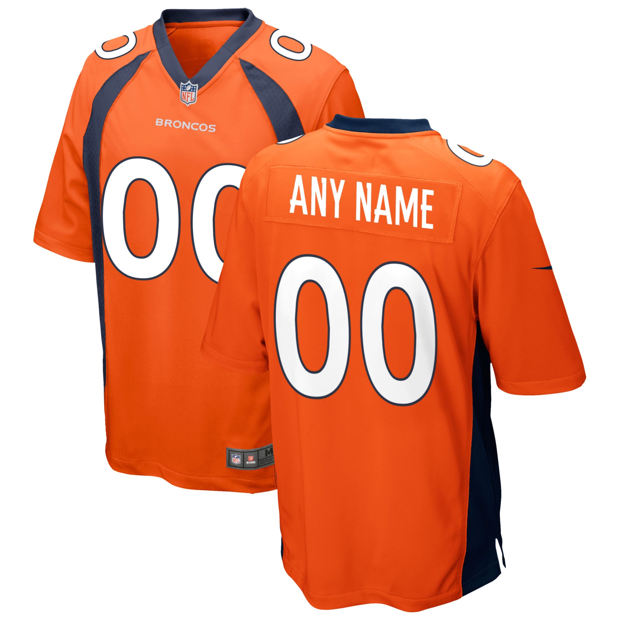 Denver Broncos Nike Custom Game Jersey - Orange - vstockx