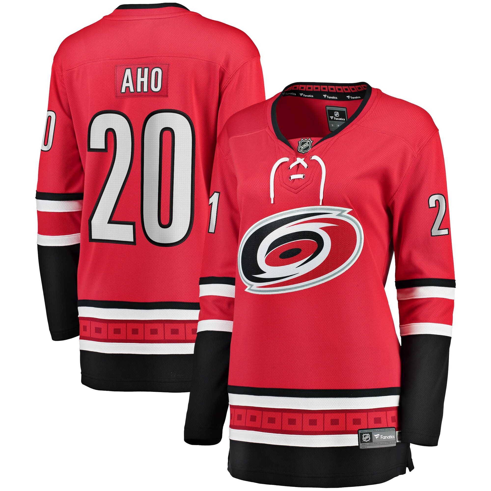 Sebastian Aho Carolina Hurricanes Fanatics Branded Women's Alternate Breakaway Player Jersey - Red - vstockx