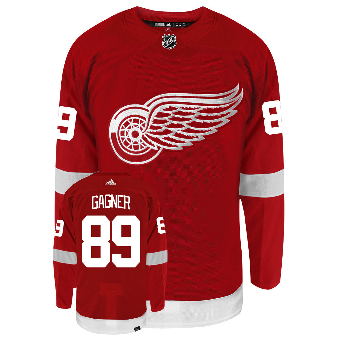 Sam Gagner Detroit Red Wings Adidas Primegreen Authentic NHL Hockey Jersey - vstockx