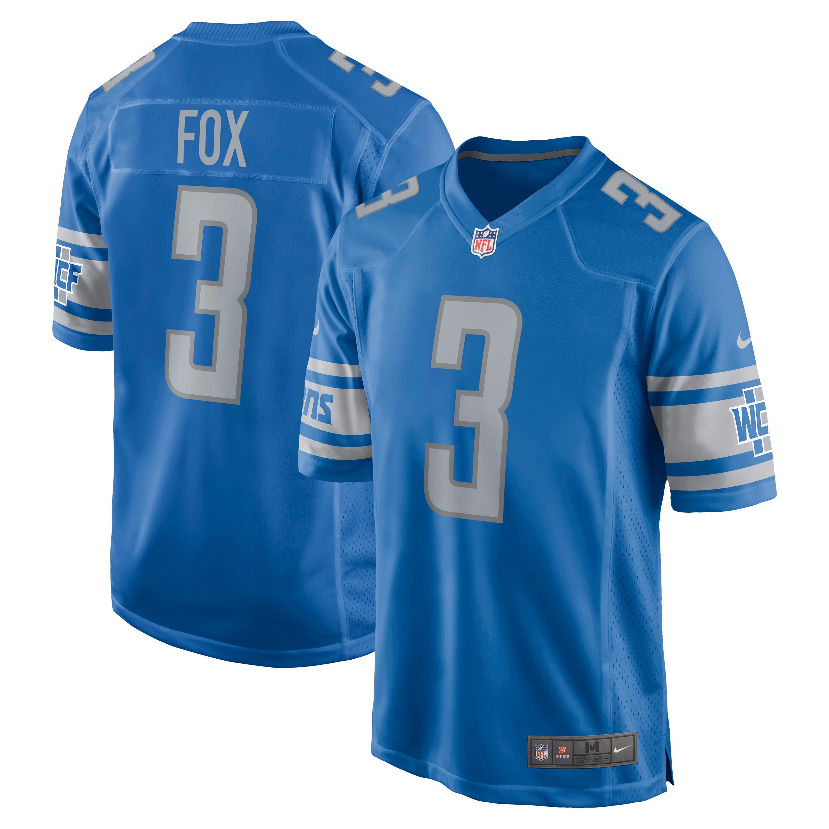 Jack Fox Detroit Lions Nike Game Jersey - Blue - vstockx