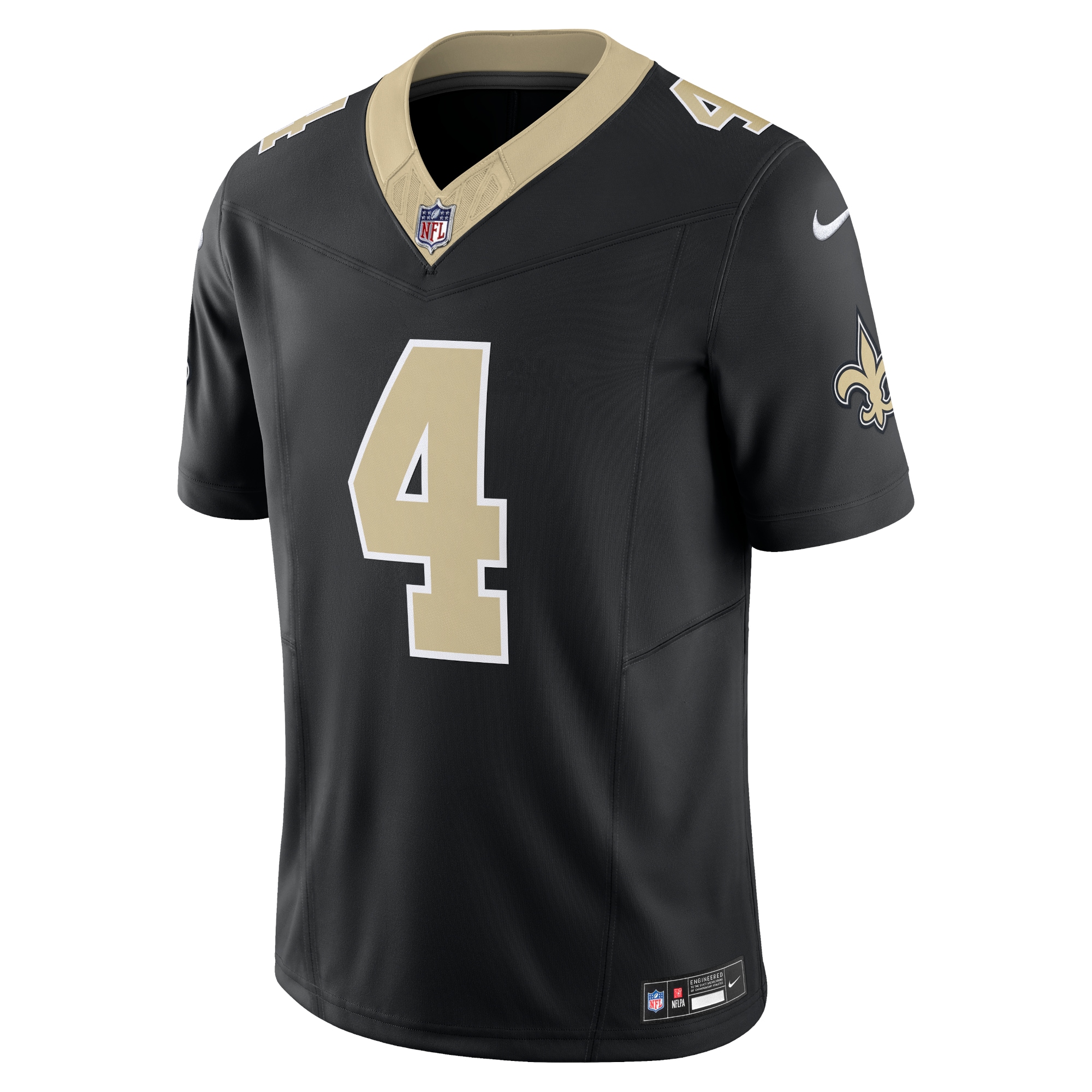 Derek Carr New Orleans Saints Nike Vapor F.U.S.E. Limited Jersey - Black - vstockx
