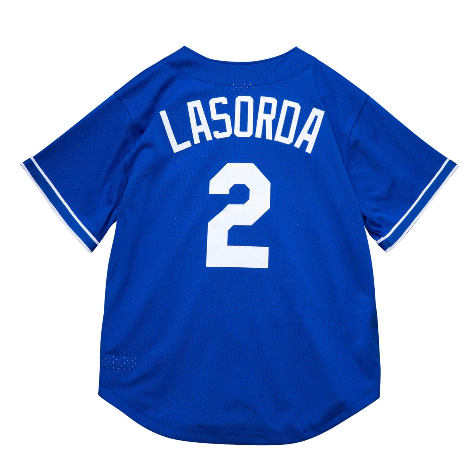 Authentic Tommy Lasorda Los Angeles Dodgers 1995 Button Front Jersey - vstockx