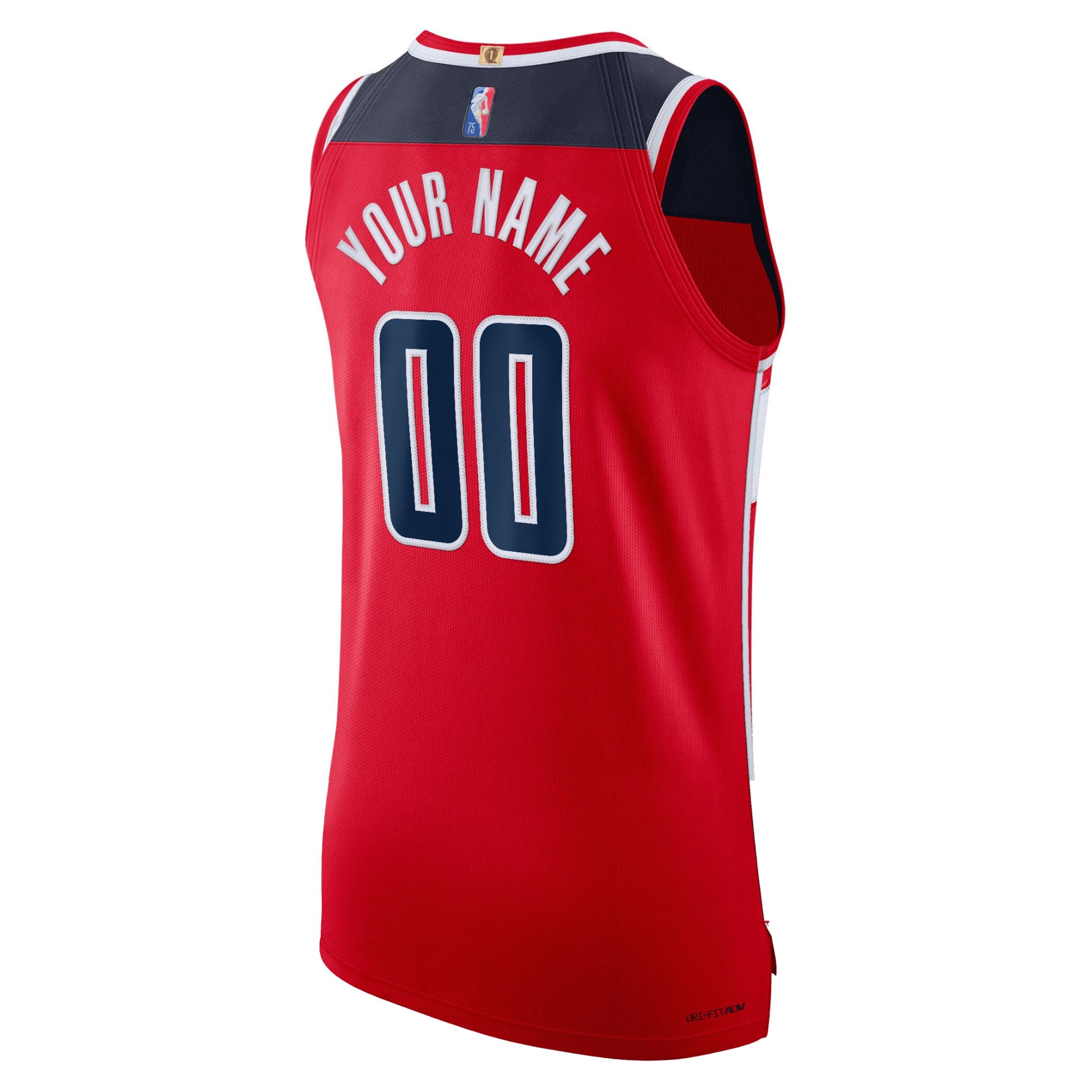 Washington Wizards Nike 2021/22 Diamond Authentic Custom Jersey - Icon Edition - Red - vstockx