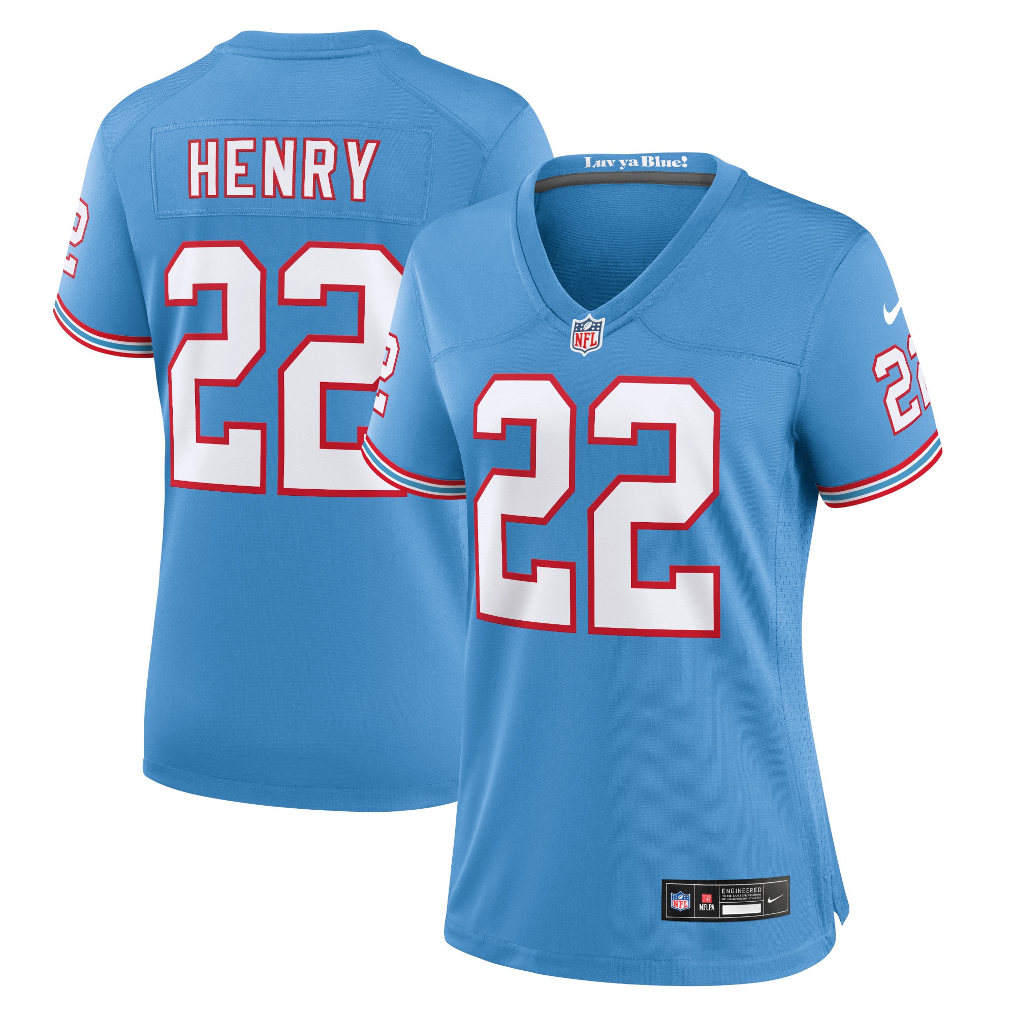 Derrick Henry Tennessee Titans Nike Women's Player Jersey - Light Blue - vstockx