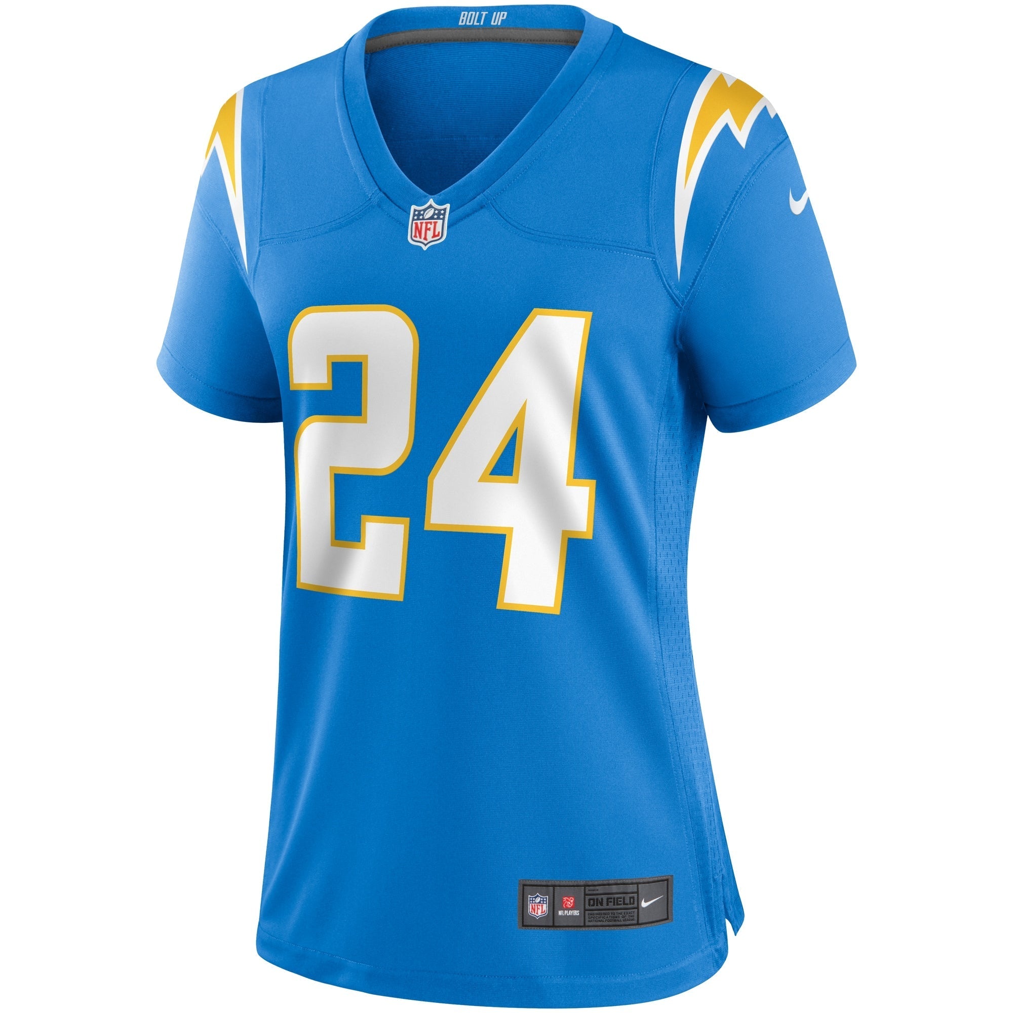 Women's Nike Nasir Adderley Powder Blue Los Angeles Chargers Game Jersey - vstockx