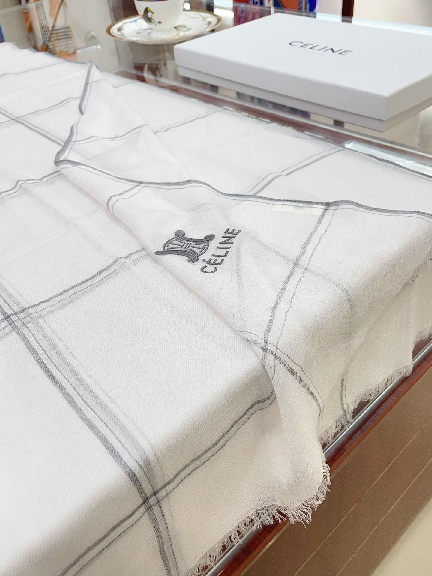 Streetwear Scarf CELINE 328849 SIZE:80*200cm - vstockx