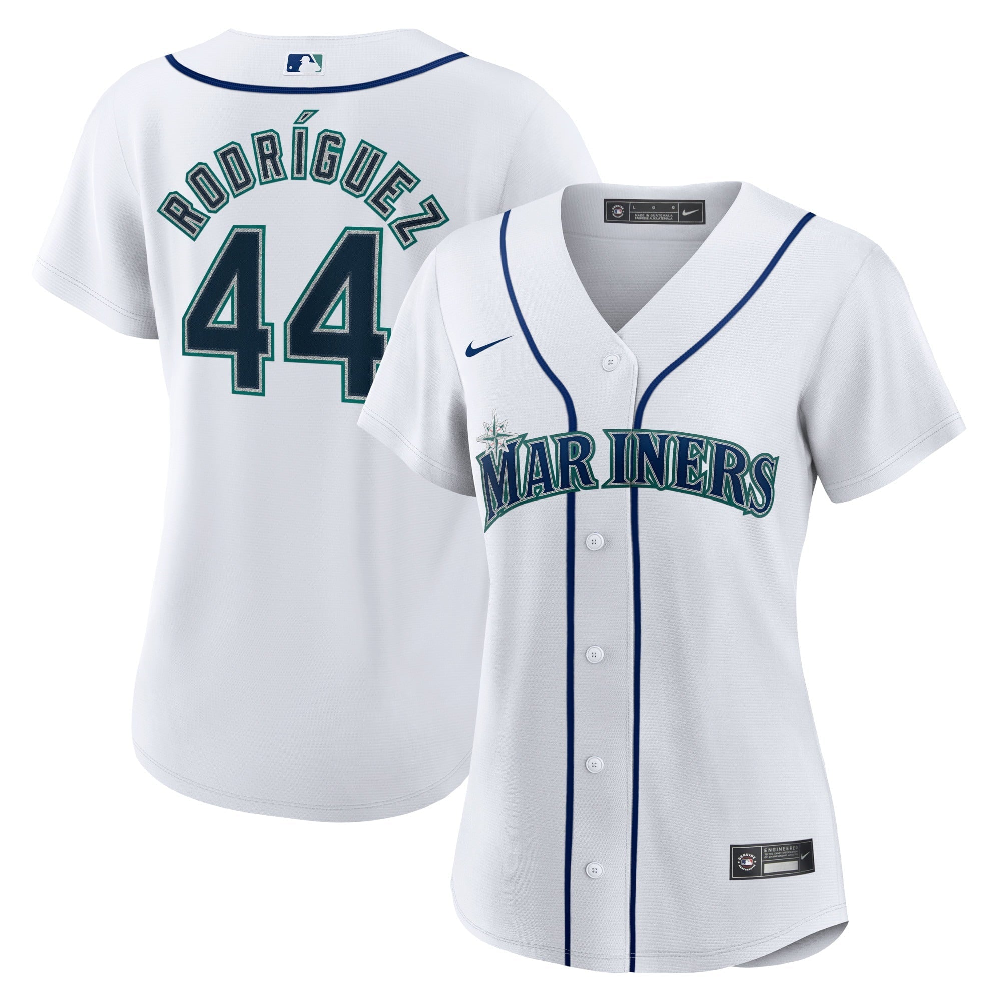 Women's Nike Julio Rodriguez White Seattle Mariners Home Replica Player Jersey - vstockx