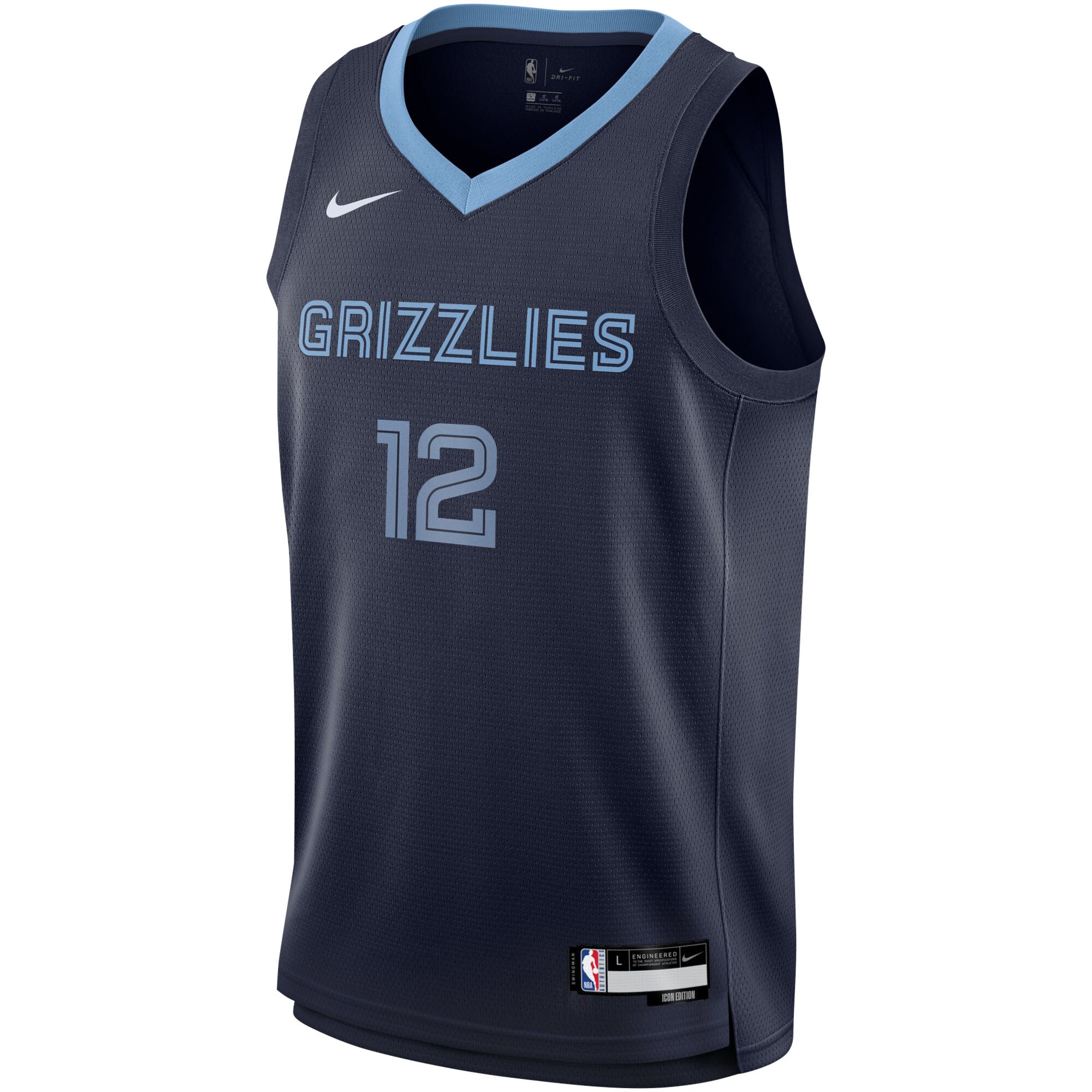 Ja Morant Memphis Grizzlies Nike Youth Swingman Jersey - Icon Edition - Navy - vstockx