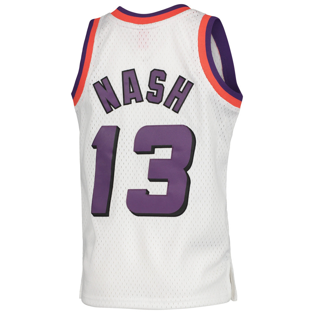 Youth Phoenix Suns Steve Nash 1996-97 Hardwood Classics Jersey - White - vstockx