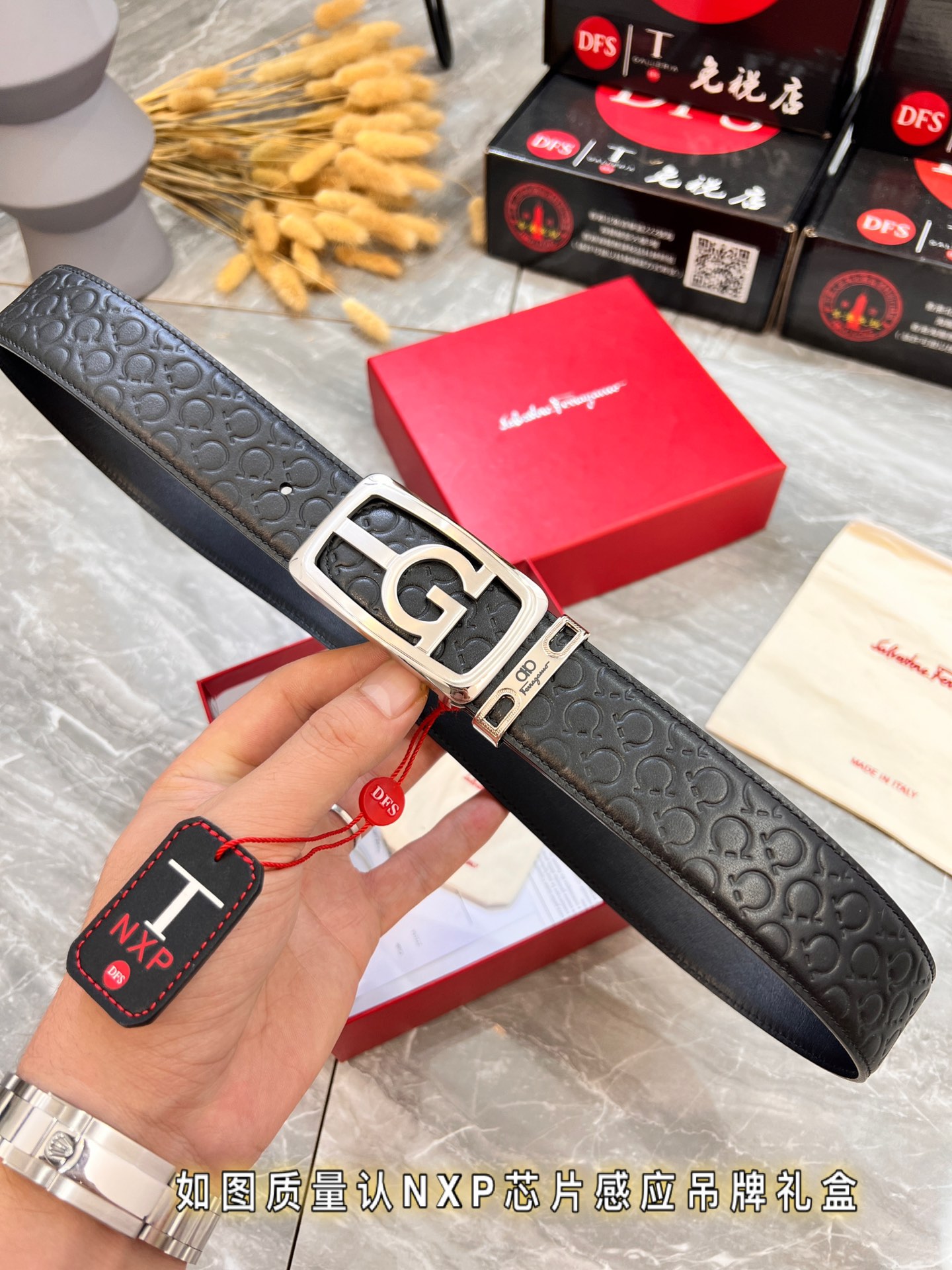 Streetwear Belt Ferragamo 320019 size:3.5cm - vstockx