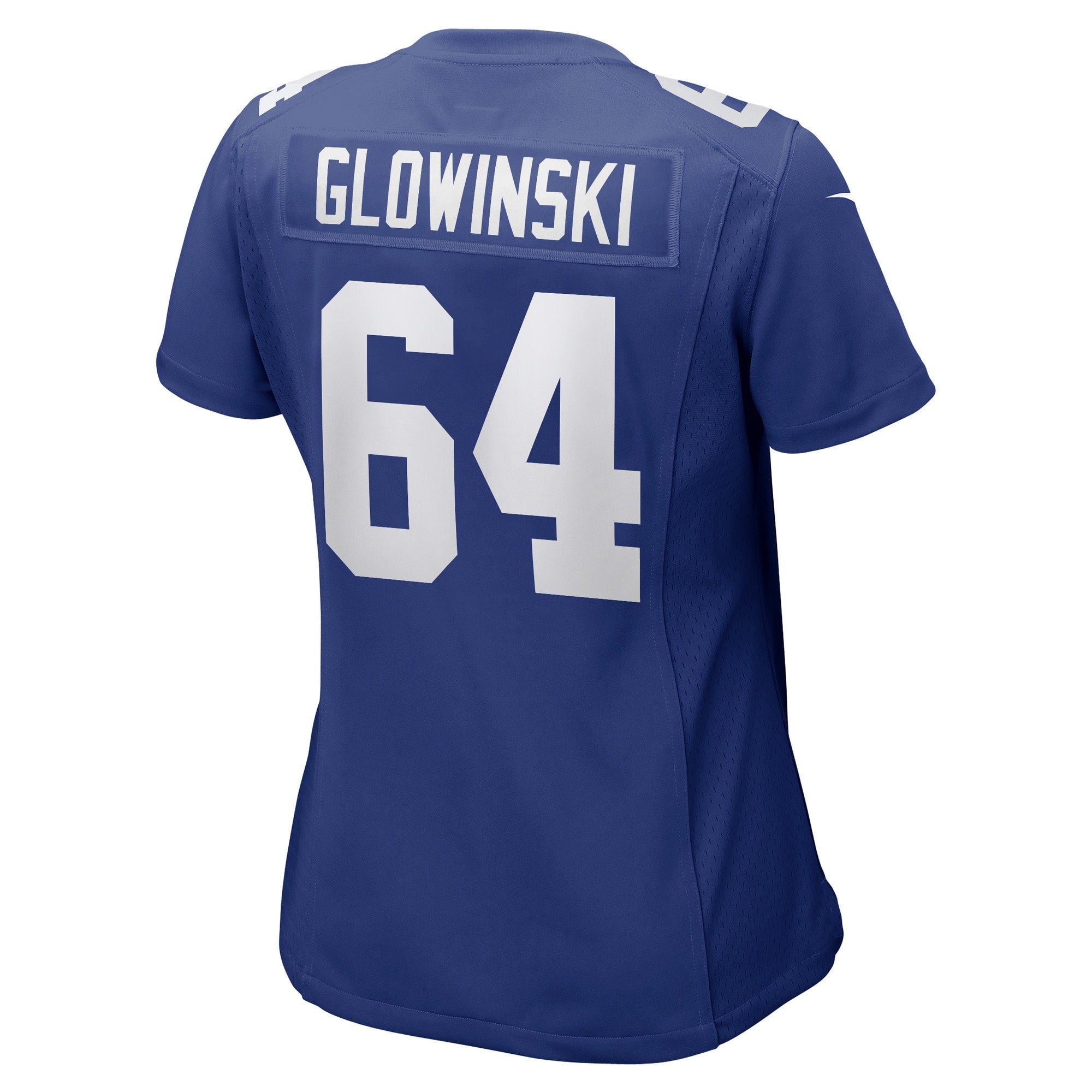 Women's Nike Mark Glowinski Royal New York Giants Game Player Jersey - vstockx