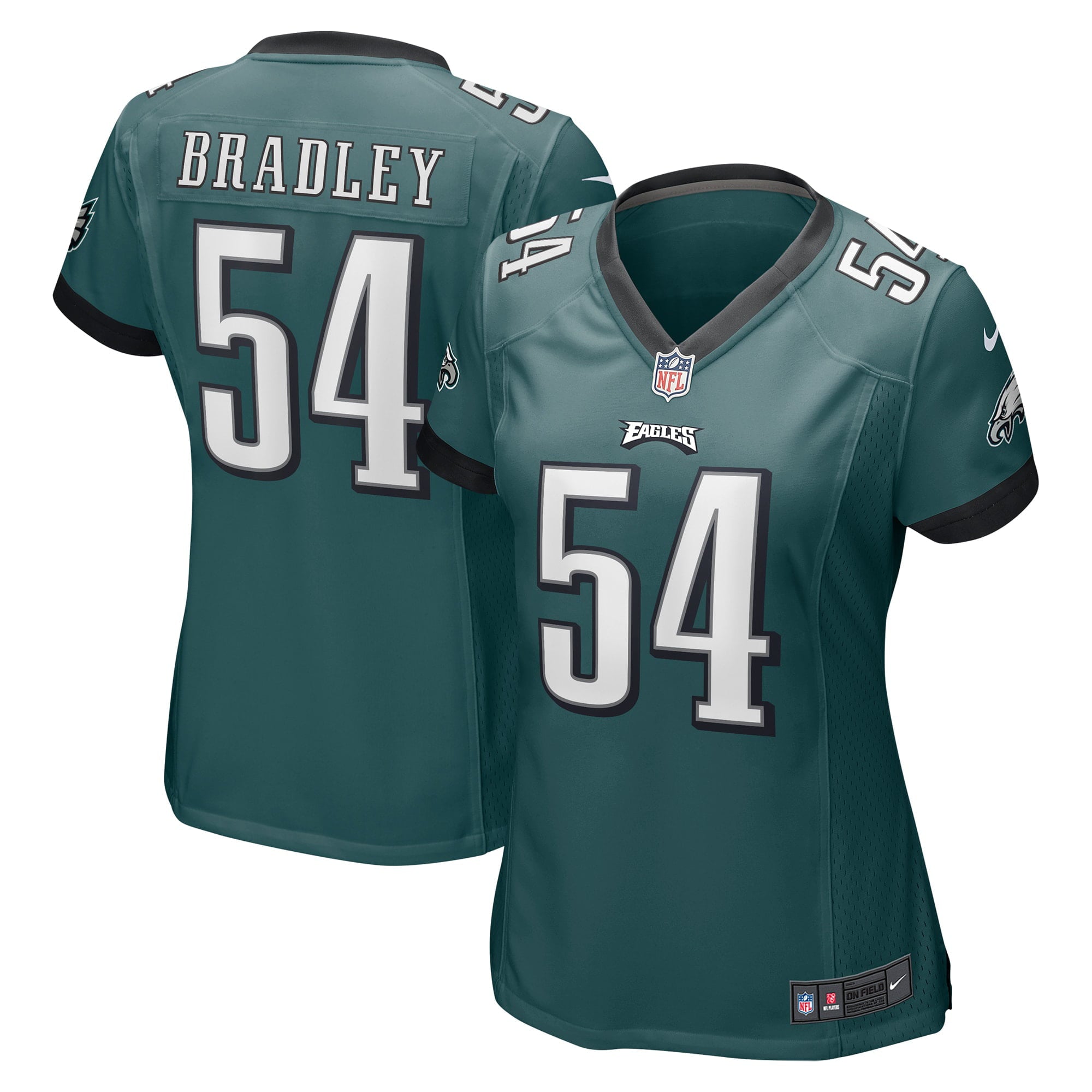 Women's Nike Shaun Bradley Midnight Green Philadelphia Eagles Game Jersey - vstockx