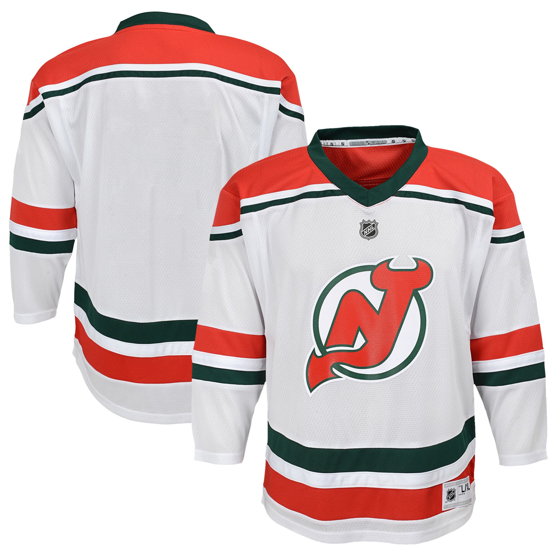 New Jersey Devils Youth 2022/23 Heritage Replica Jersey - White - vstockx