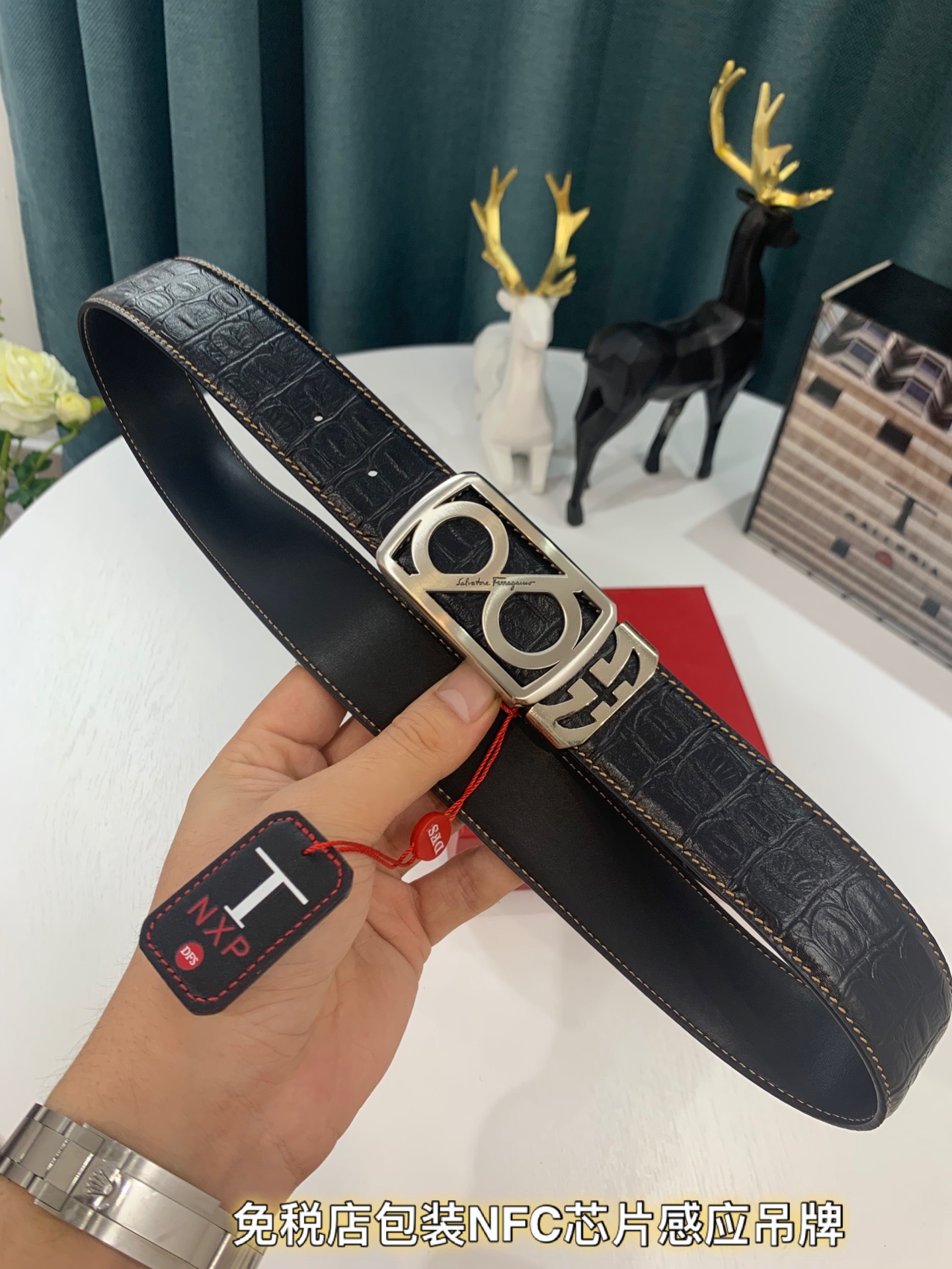 Streetwear Belt Ferragamo 319259 size:3.5cm - vstockx