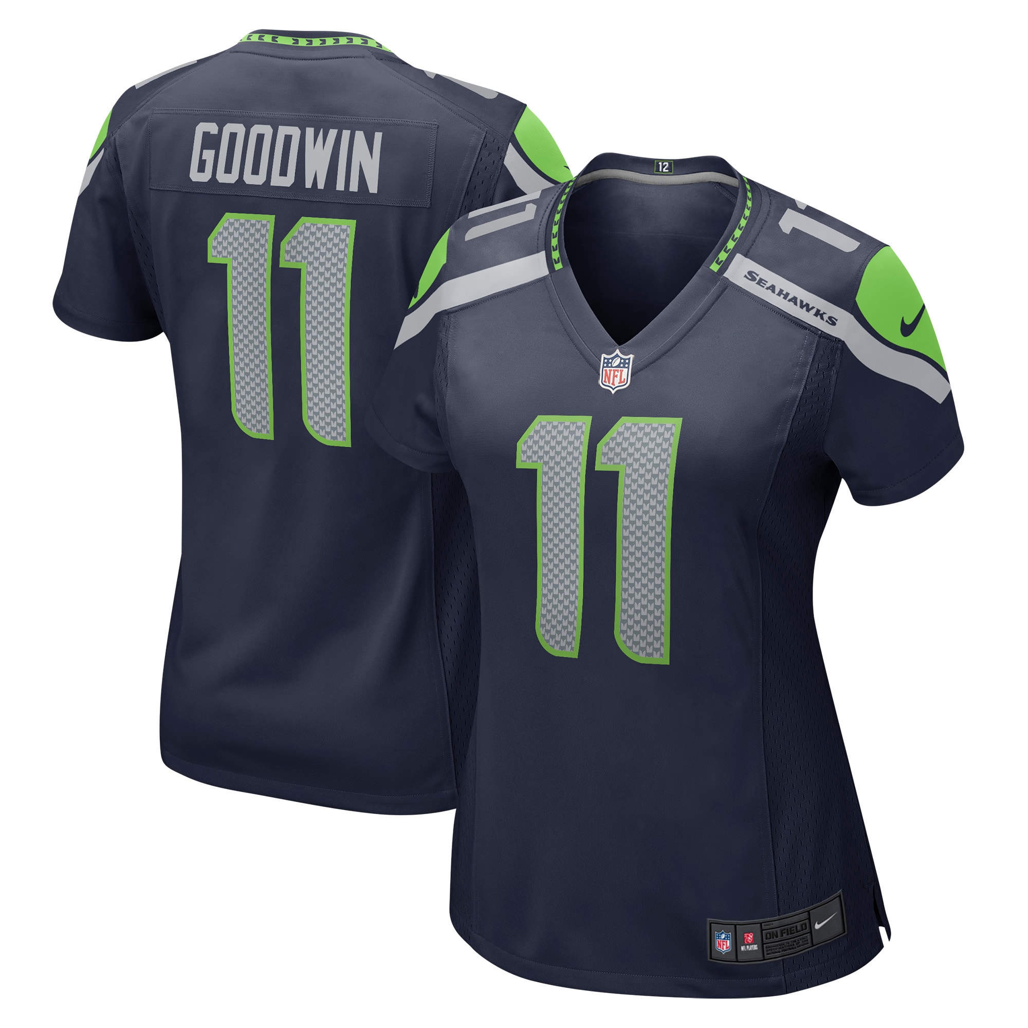 Marquise Goodwin Seattle Seahawks Nike Women's Home Game Player Jersey - College Navy - vstockx