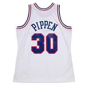 Men's Scottie Pippen Eastern Conference All-Star Chicago Bulls Mitchell & Ness Hardwood Classics White 1992 Swingman Jersey - vstockx