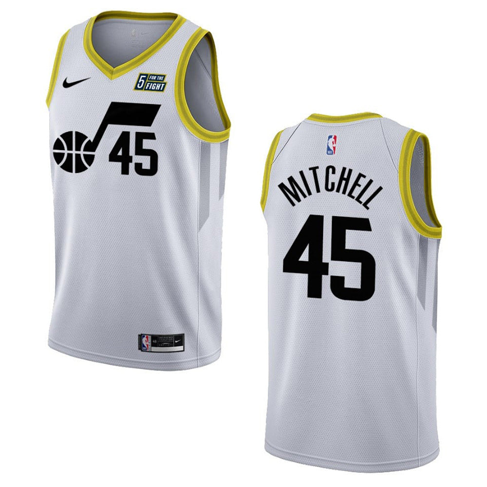 Men's Utah Jazz Donovan Mitchell Association Jersey - White - vstockx