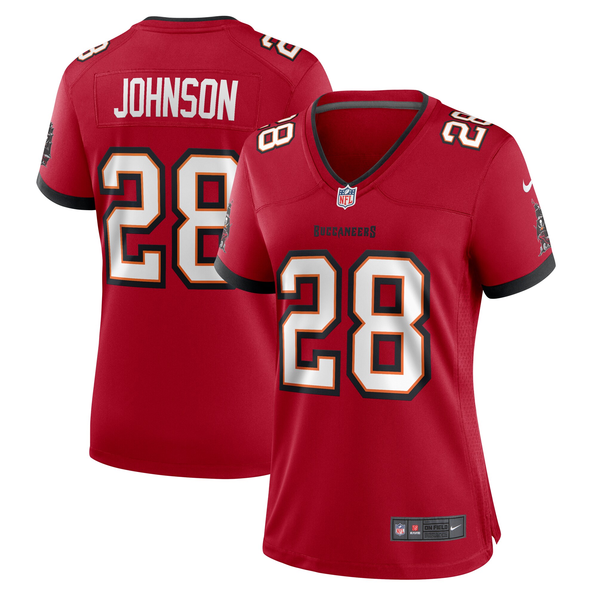Cephus Johnson Tampa Bay Buccaneers Nike Women's Team Game Jersey - Red - vstockx