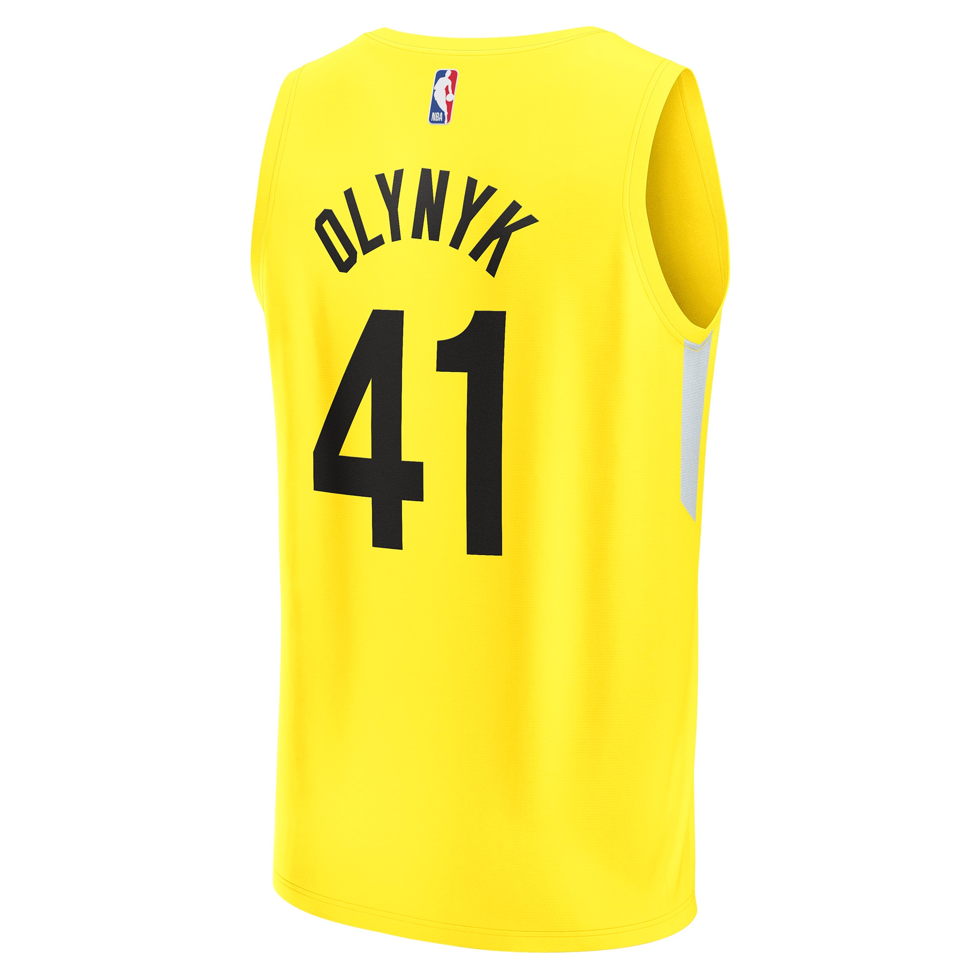 Kelly Olynyk Utah Jazz Fanatics Branded 2022/23 Fast Break Replica Player Jersey - Icon Edition - Yellow - vstockx