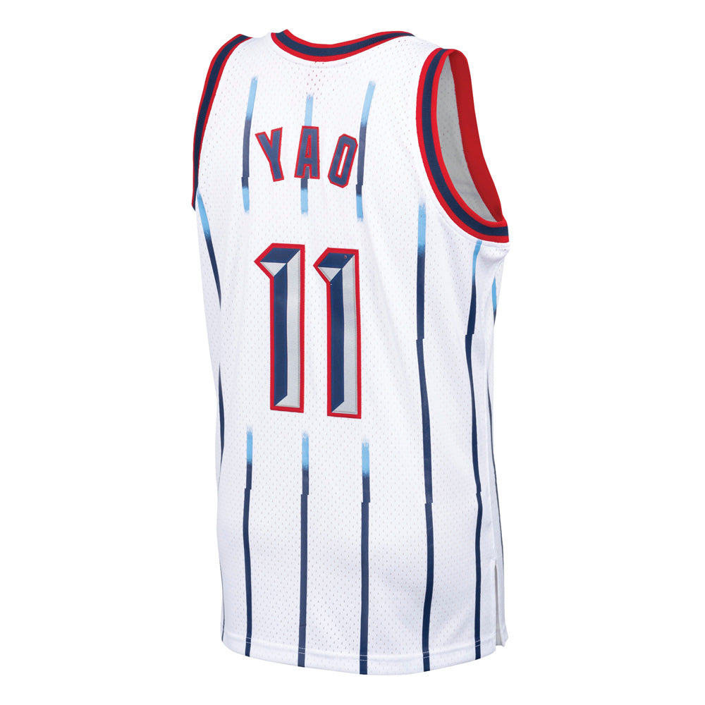 Men's Houston Rockets Yao Ming 2002-03 Hardwood Classics Jersey - White - vstockx
