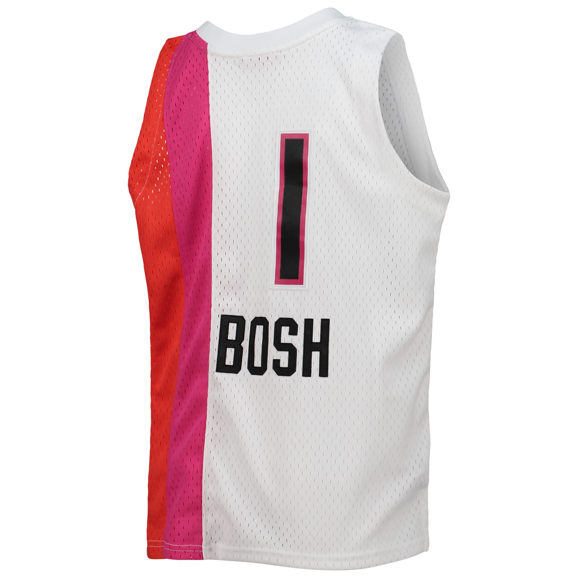 Chris Bosh Miami Heat Mitchell & Ness Youth 2011-12 Hardwood Classics Swingman Jersey - White - vstockx