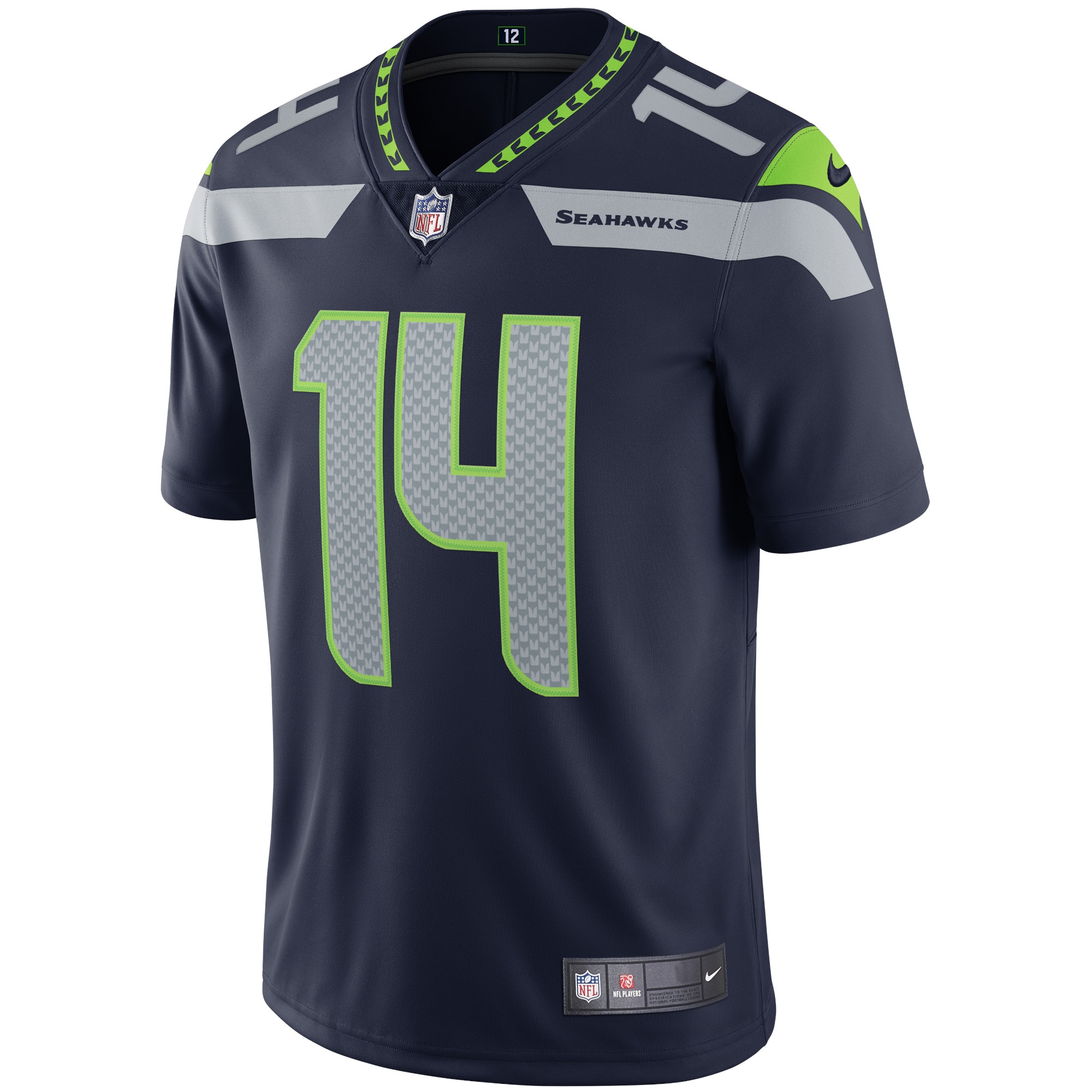 DK Metcalf Seattle Seahawks Nike Vapor Limited Jersey - College Navy - vstockx