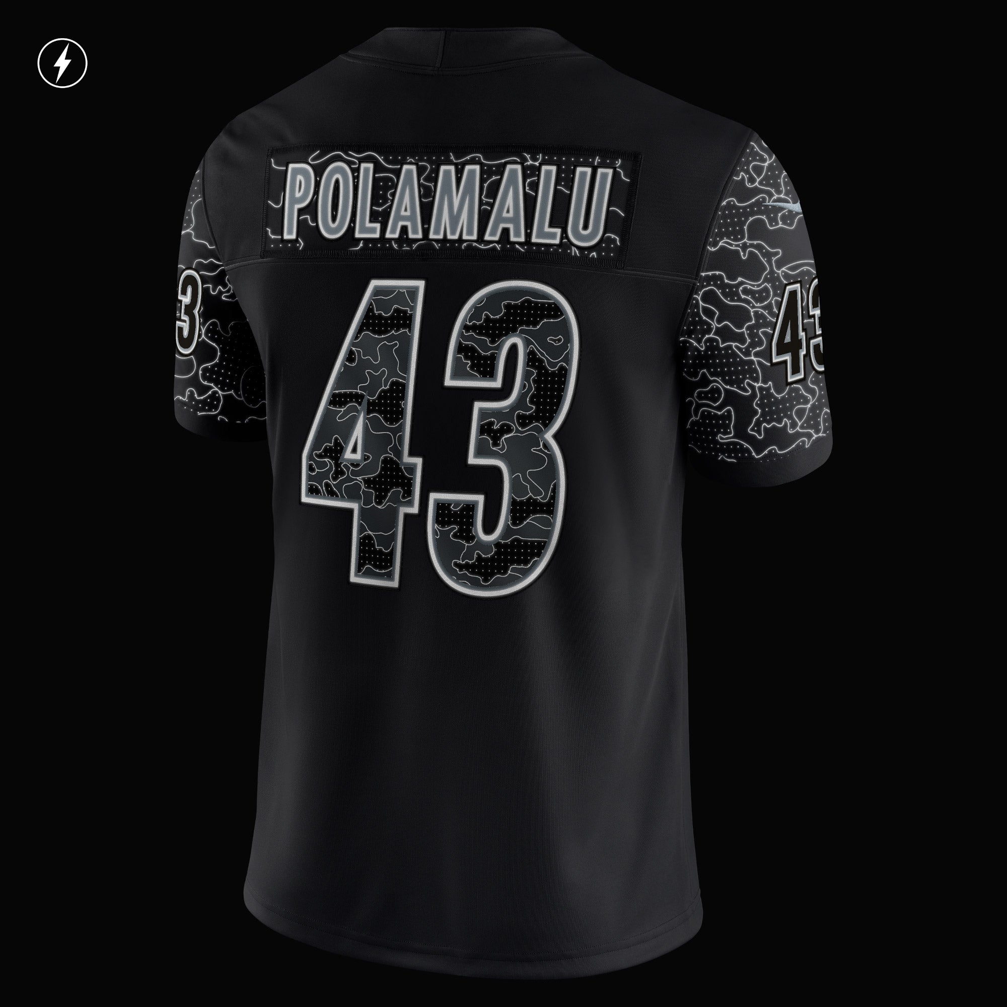 Men's Nike Troy Polamalu Black Pittsburgh Steelers Retired Player RFLCTV Limited Jersey - vstockx