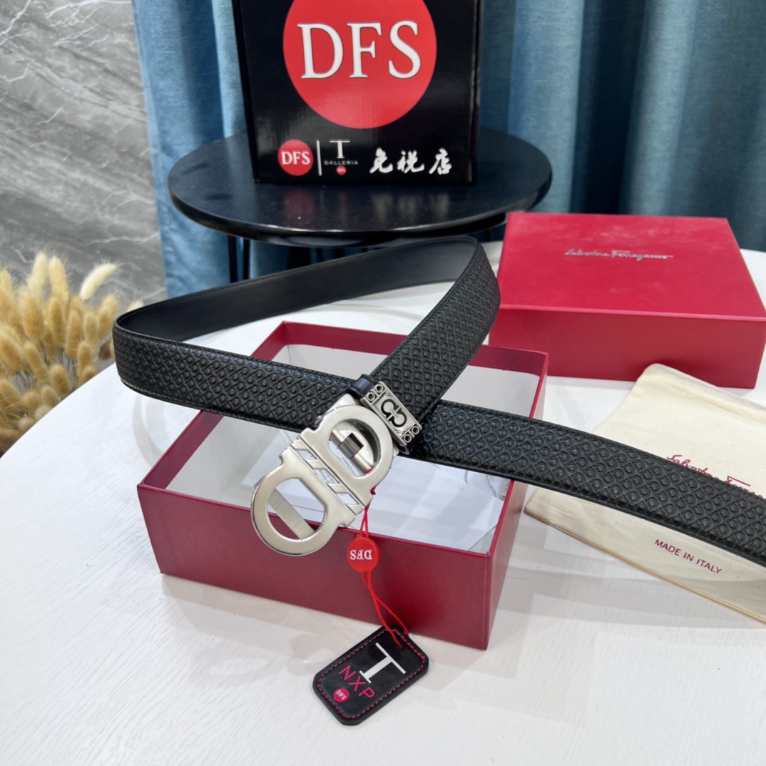 Streetwear Belt Ferragamo 319564 size:3.5cm - vstockx