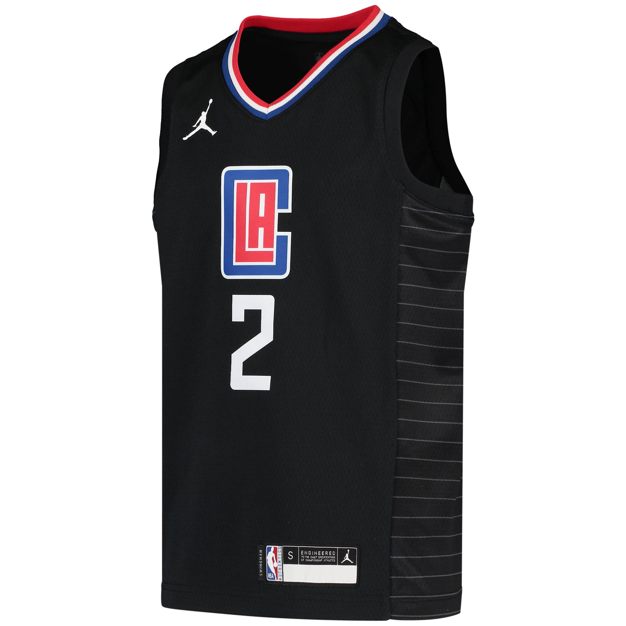 Kawhi Leonard LA Clippers Jordans Brand Youth 2020/21 Swingman Player Jersey - Black - Statement Edition - vstockx