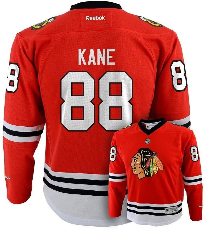 Patrick Kane Chicago Blackhawks Red Youth Replica Jersey - vstockx