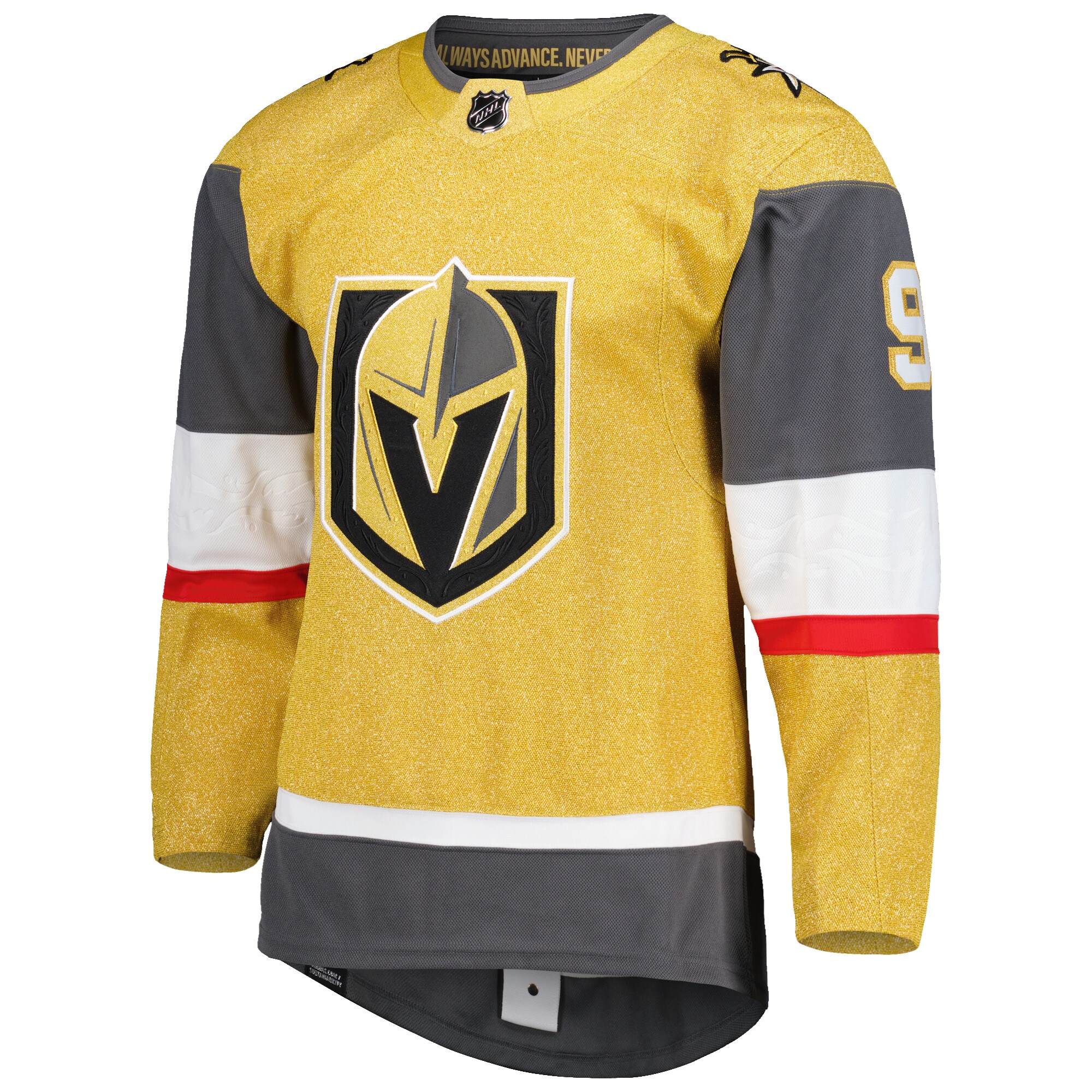 Jack Eichel Vegas Golden Knights adidas Alternate Primegreen Authentic Pro Player Jersey - Gold - vstockx