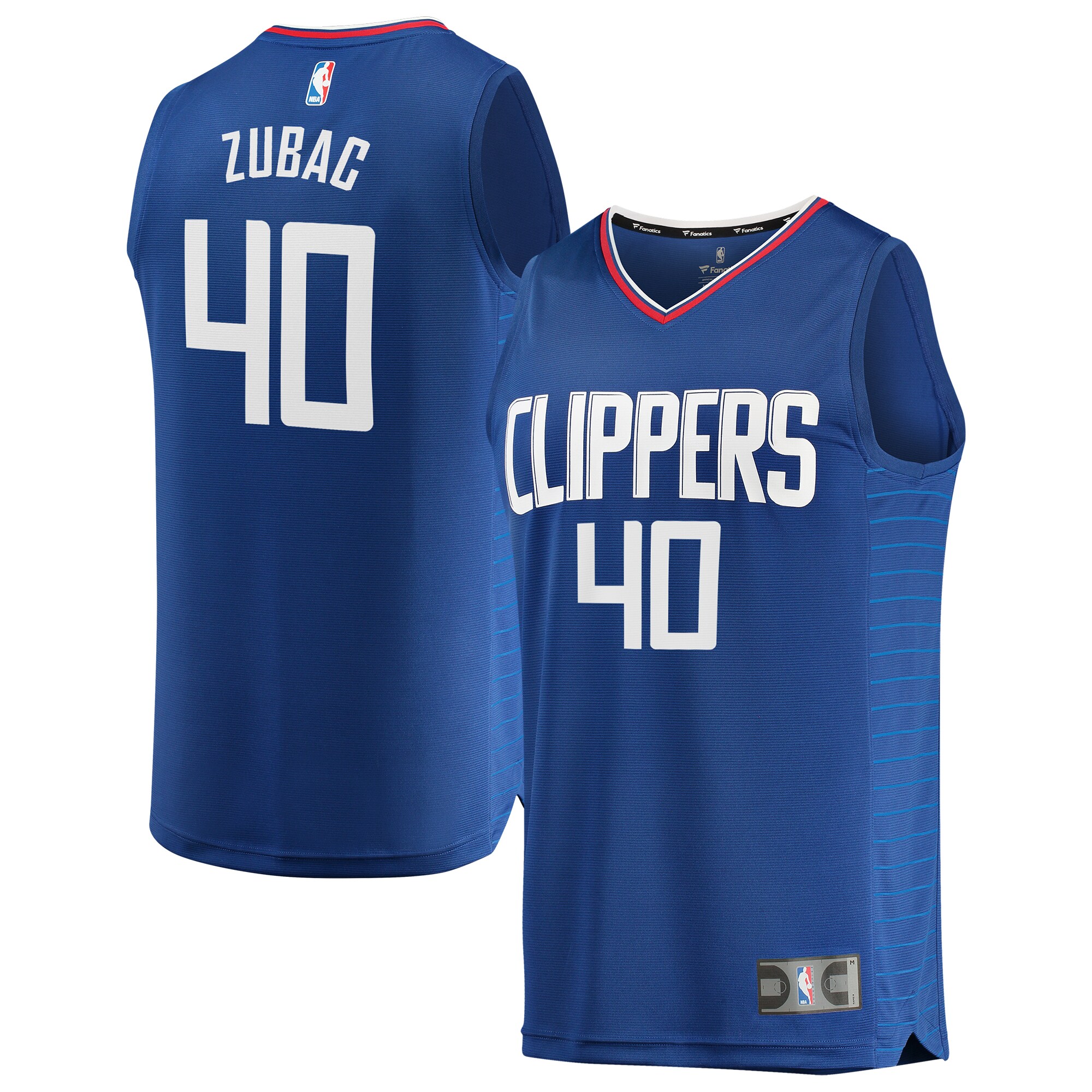 Ivica Zubac LA Clippers Fanatics Branded Fast Break Replica Jersey - Icon Edition - Royal - vstockx