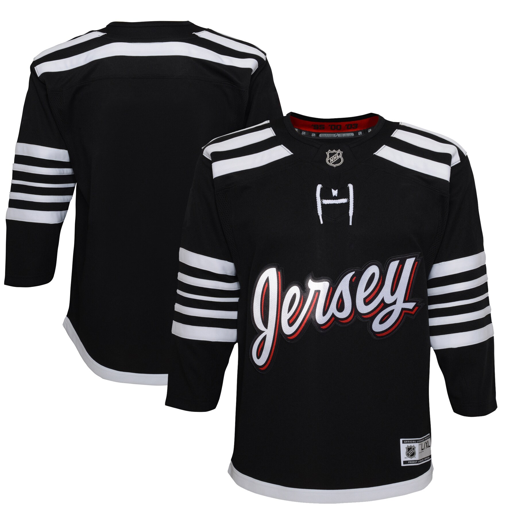 New Jersey Devils Youth 2021/22 Alternate Premier Jersey - Black - vstockx