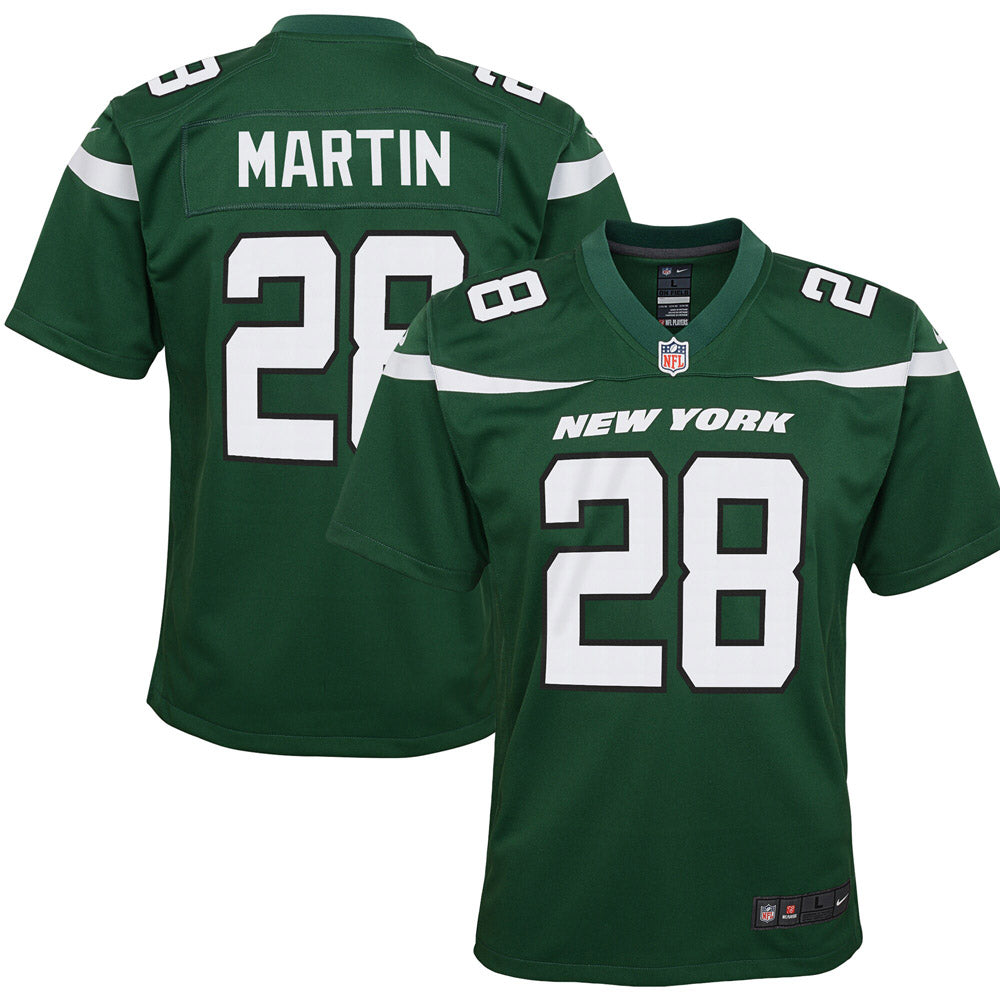 Youth New York Jets Curtis Martin Game Jersey Gotham Green - vstockx
