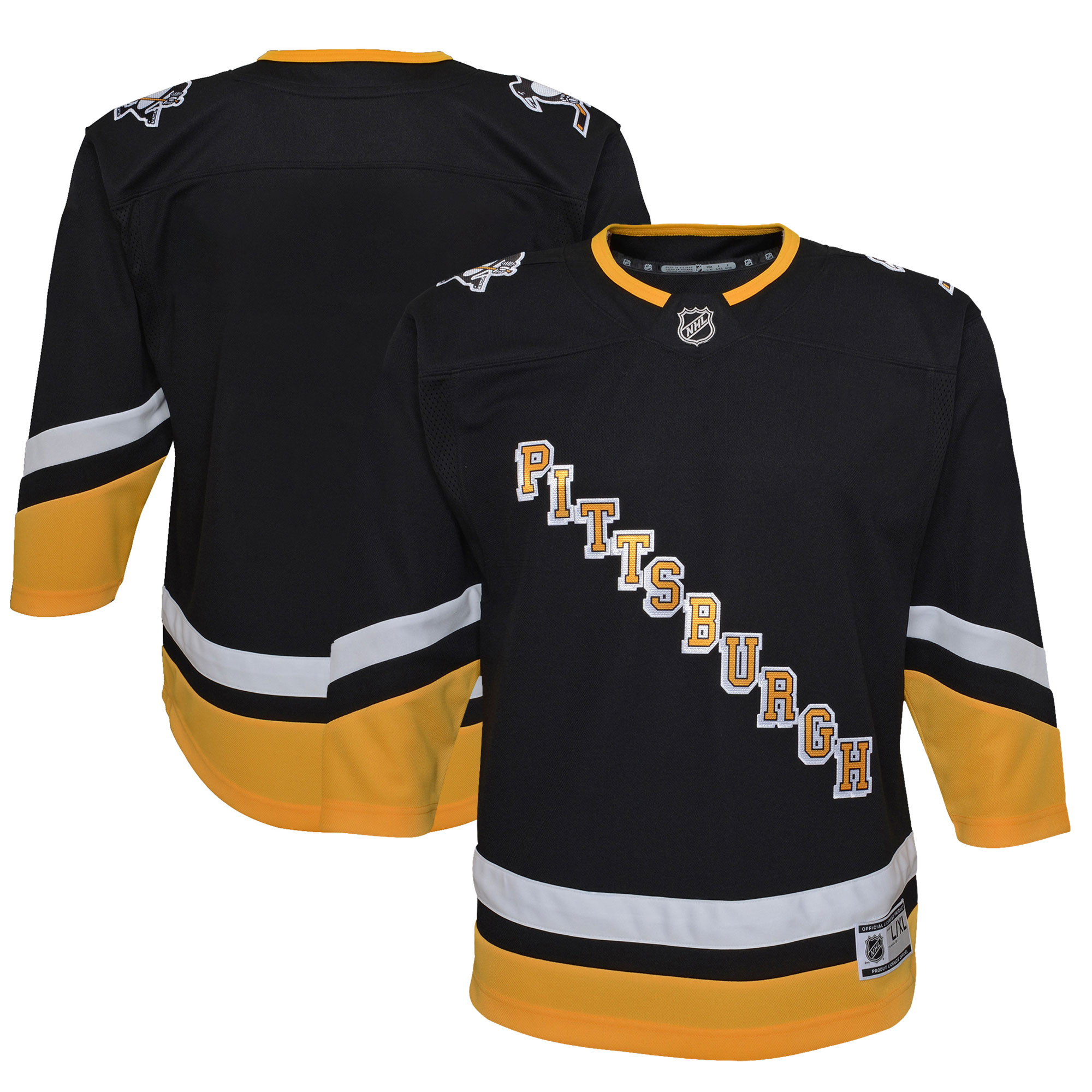 Pittsburgh Penguins Youth 2021/22 Alternate Premier Jersey - Black - vstockx