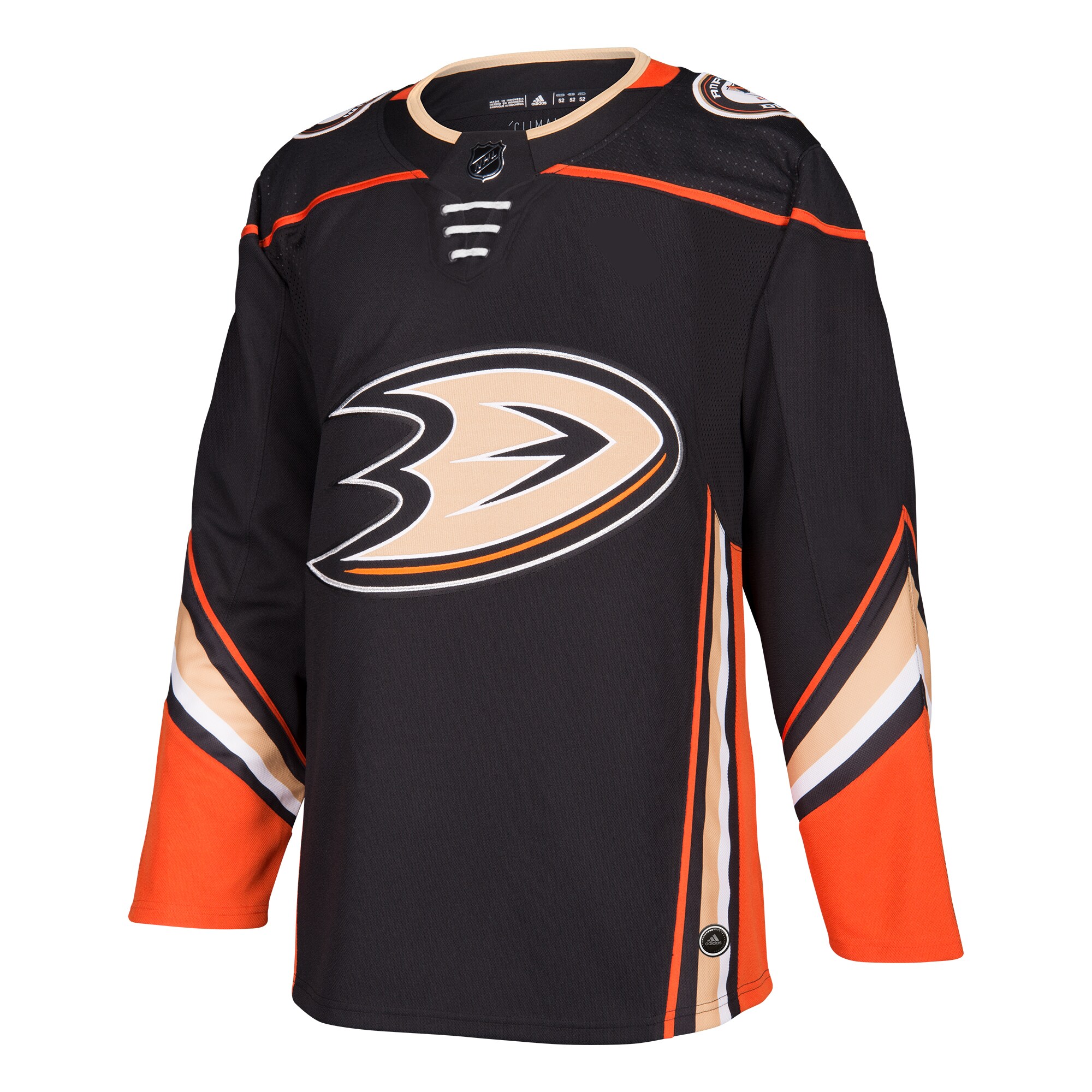 Anaheim Ducks adidas Home Authentic Blank Jersey - Black - vstockx