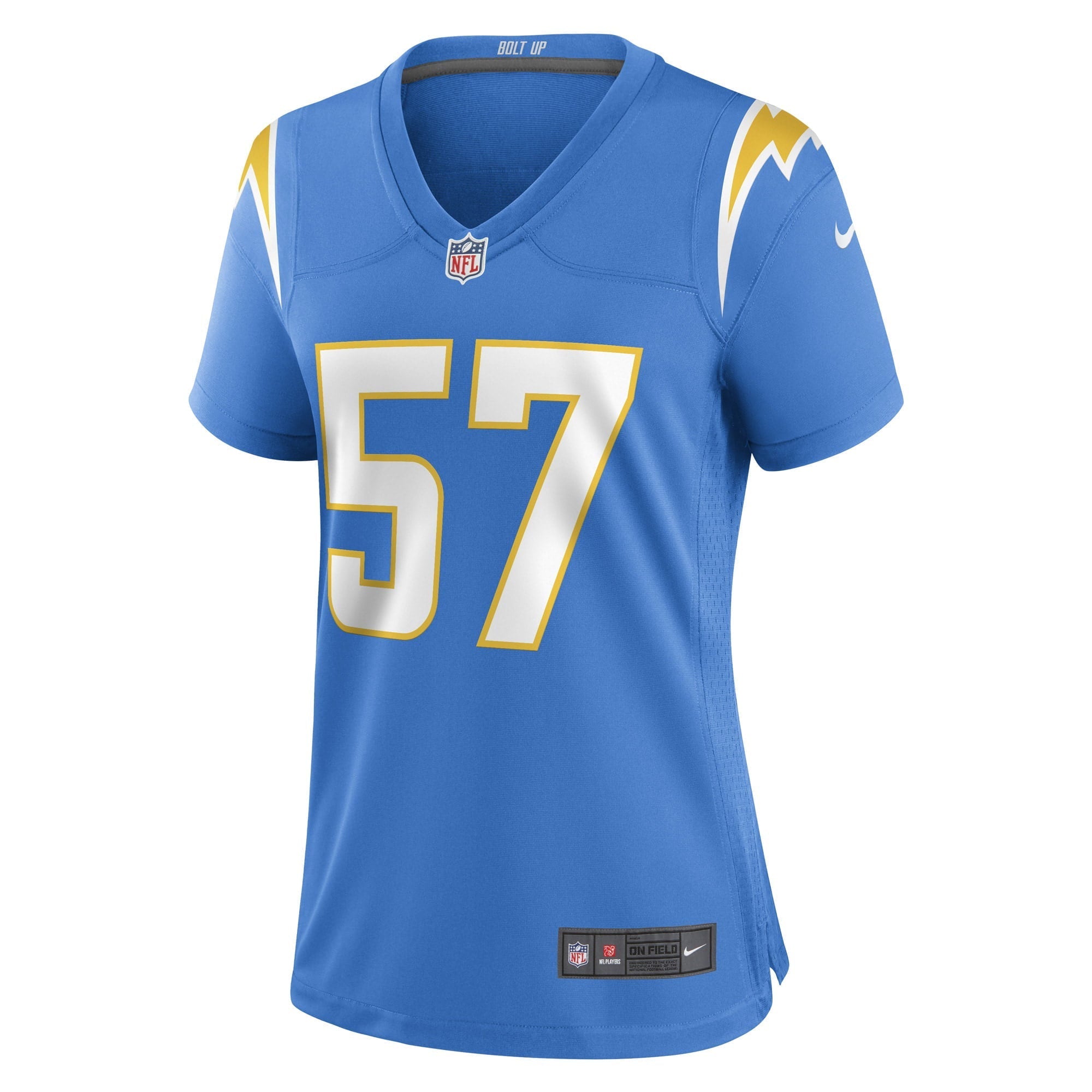 Women's Nike Amen Ogbongbemiga Powder Blue Los Angeles Chargers Game Player Jersey - vstockx
