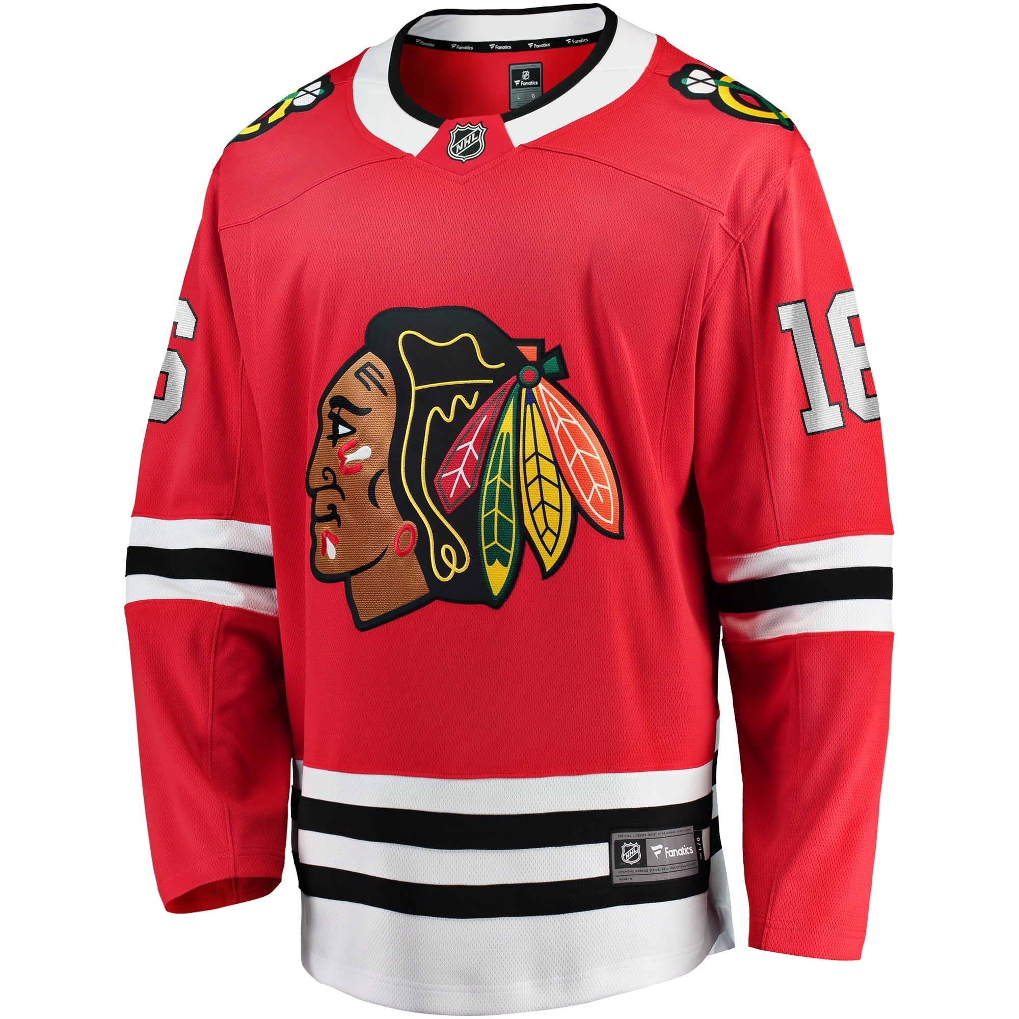 Men's Fanatics Branded Jujhar Khaira Red Chicago Blackhawks Home Team Breakaway Player Jersey - vstockx