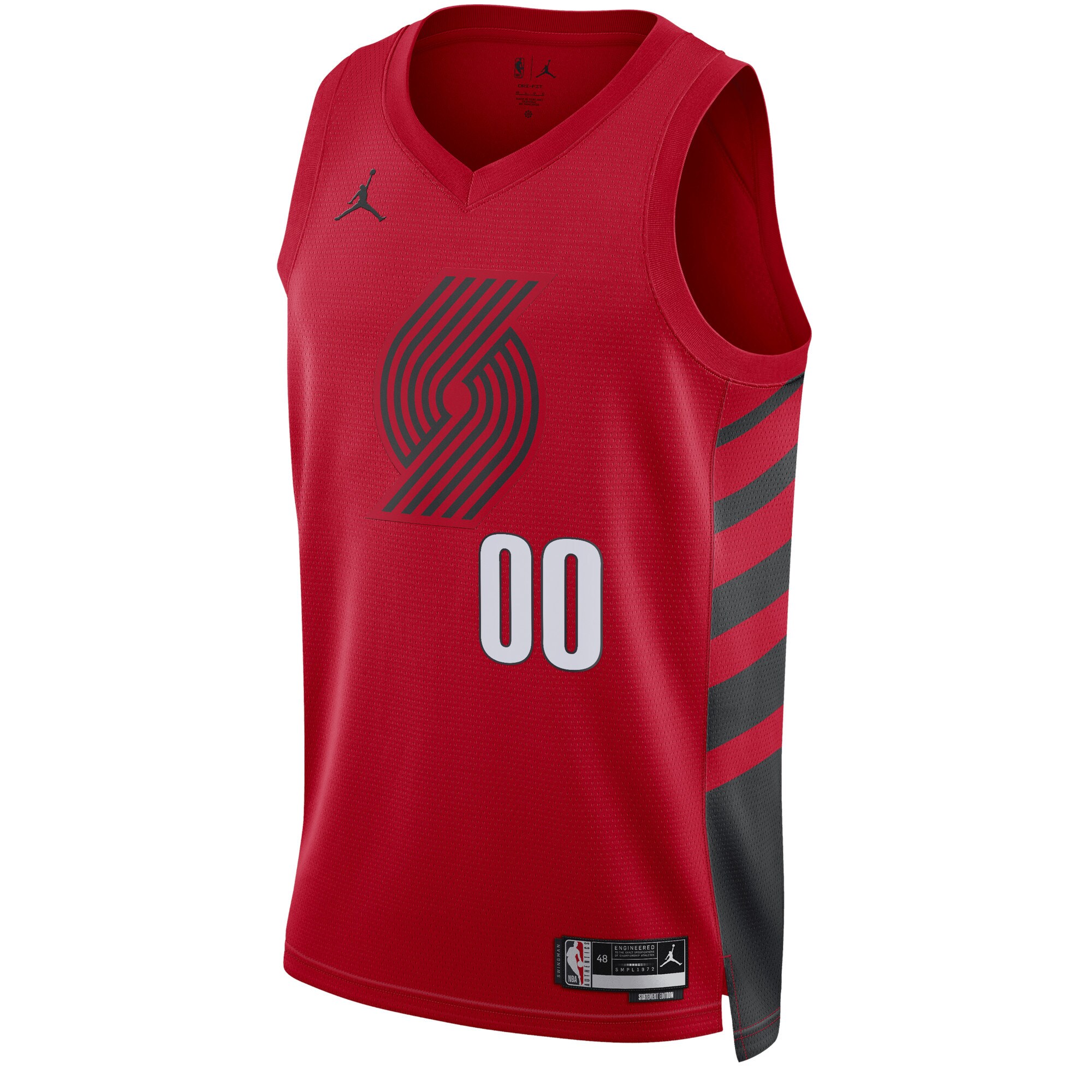 Portland Trail Blazers Jordans Brand Unisex 2022/23 Swingman Custom Jersey - Statement Edition - Red - vstockx