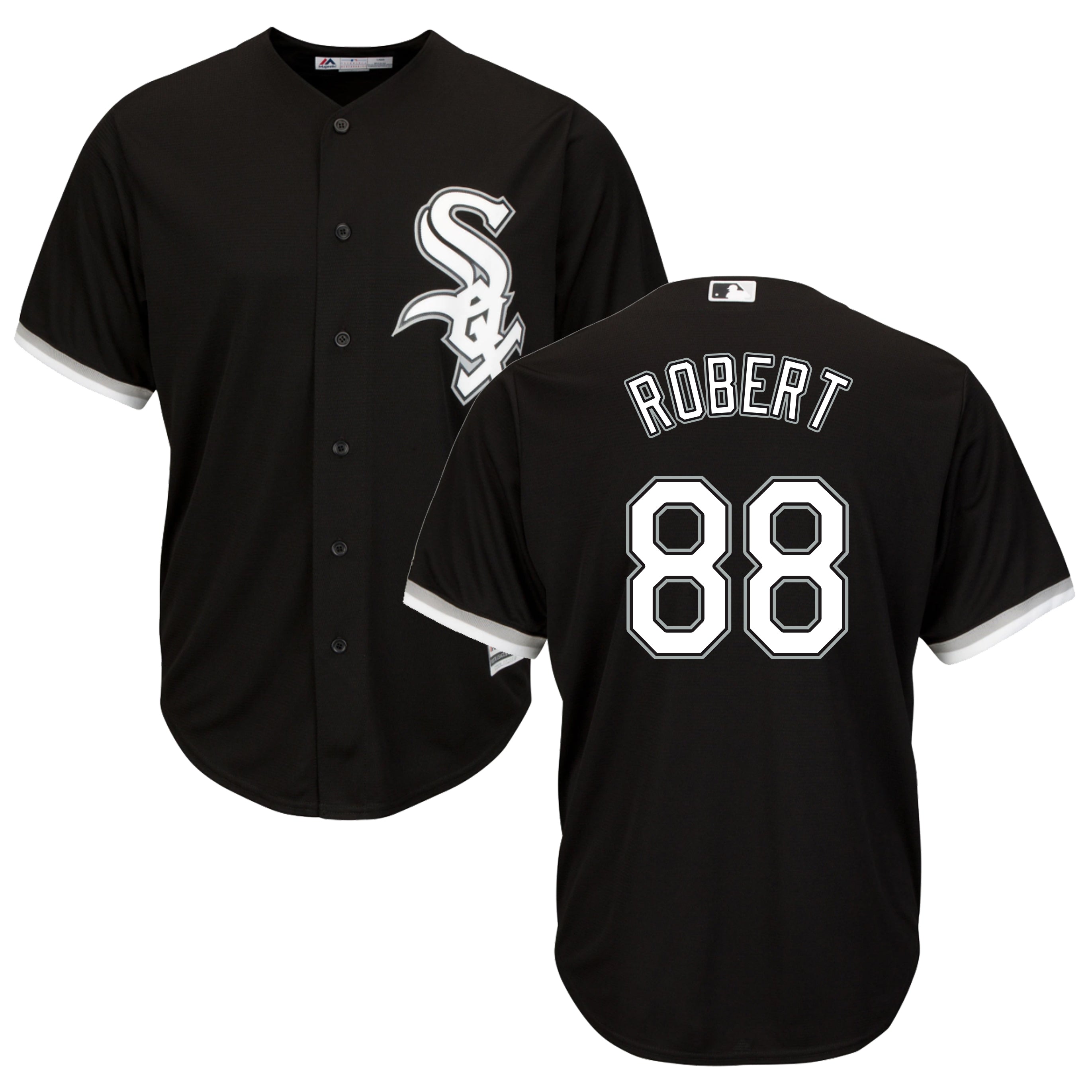 Luis Robert Chicago White Sox Black Alternate Replica Men's Jersey - vstockx