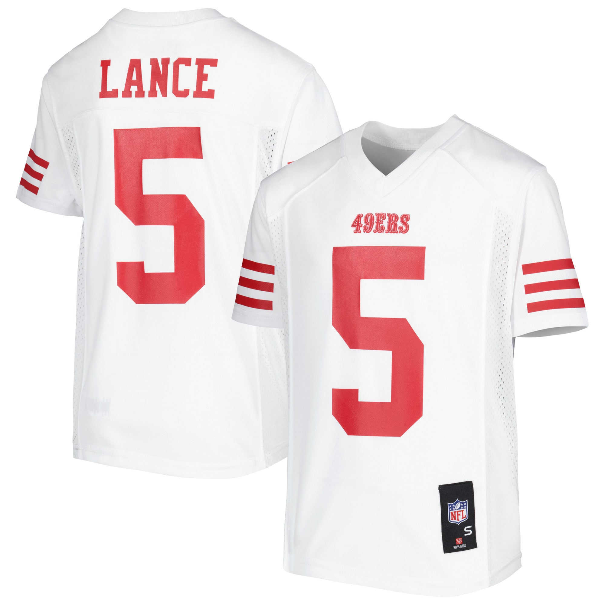 Trey Lance San Francisco 49ers Youth Team Replica Player Jersey - White - vstockx