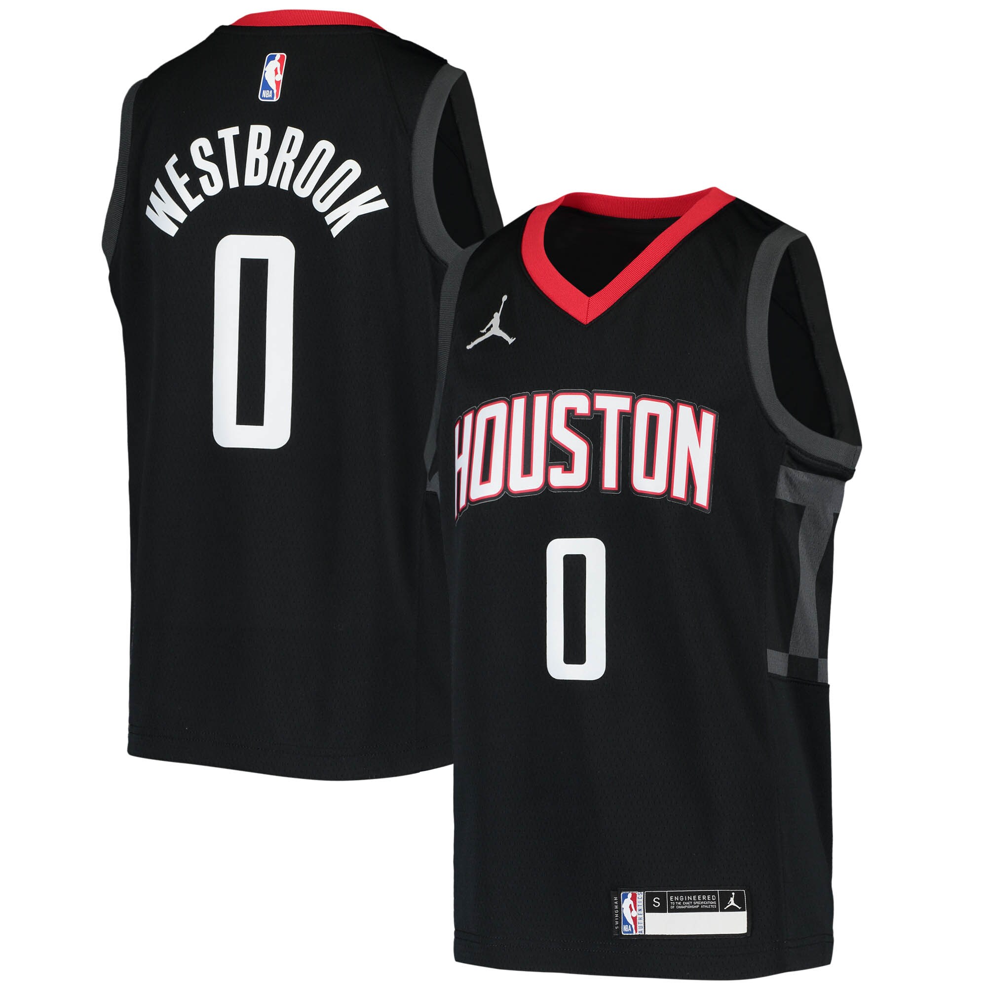 Russell Westbrook Houston Rockets Nike Youth 2020/21 Swingman Player Jersey - Black - Statement Edition - vstockx