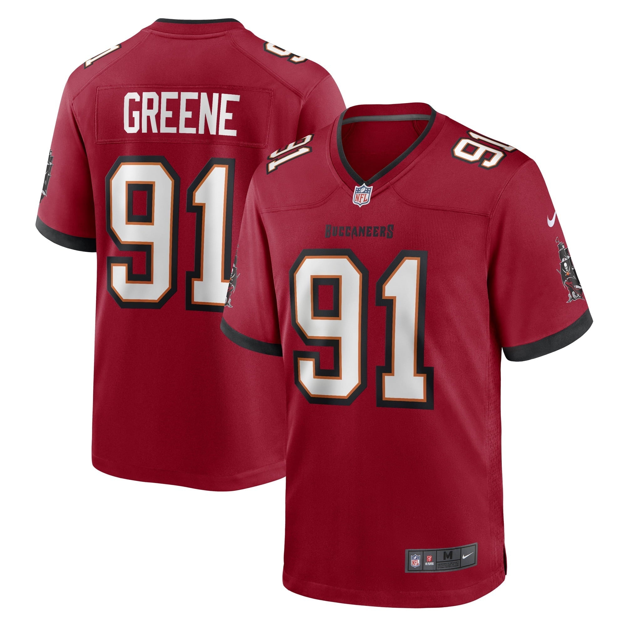Men's Nike Mike Greene Red Tampa Bay Buccaneers Game Player Jersey - vstockx