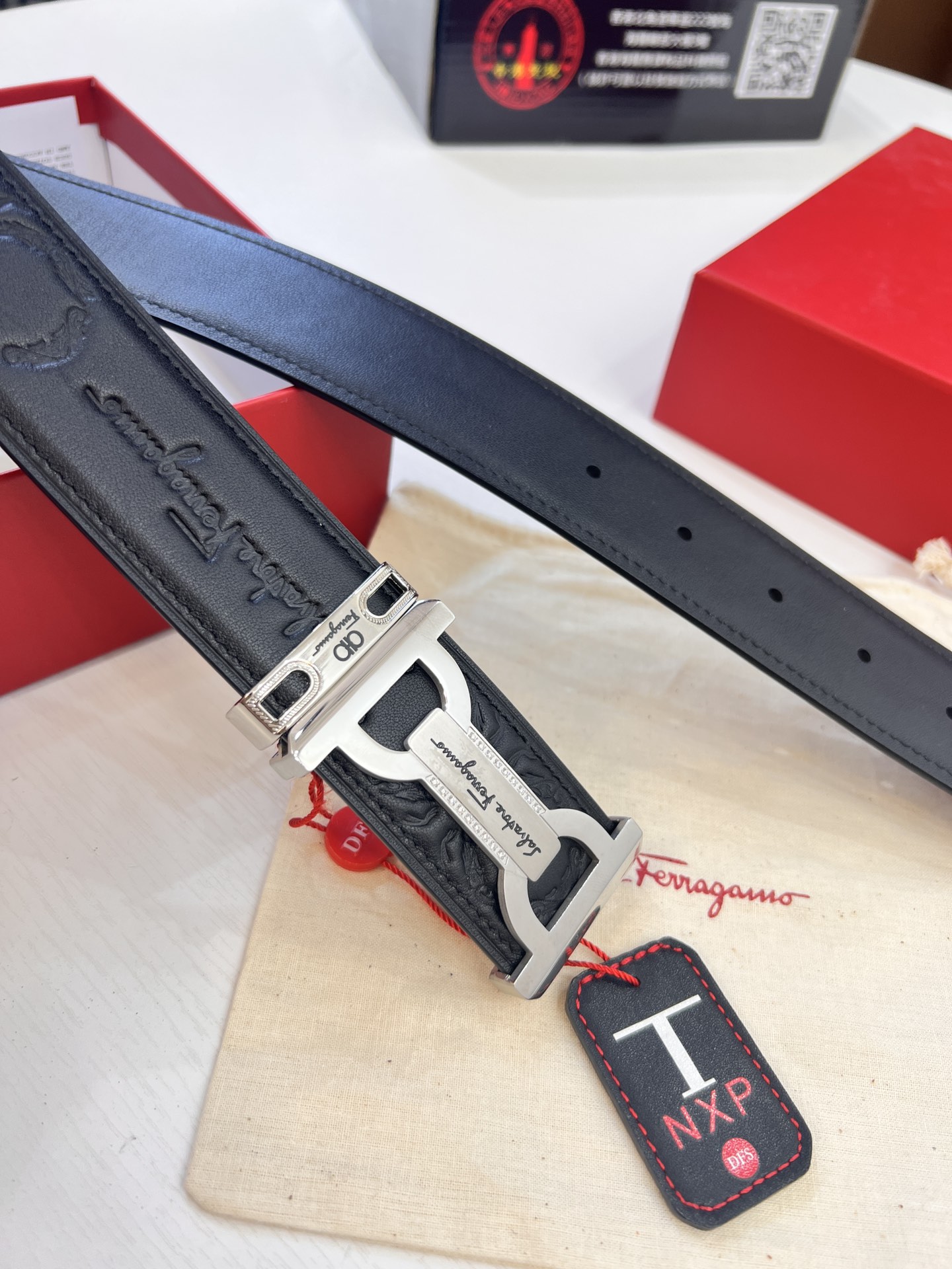 Streetwear Belt Ferragamo 320357 size:3.5cm - vstockx