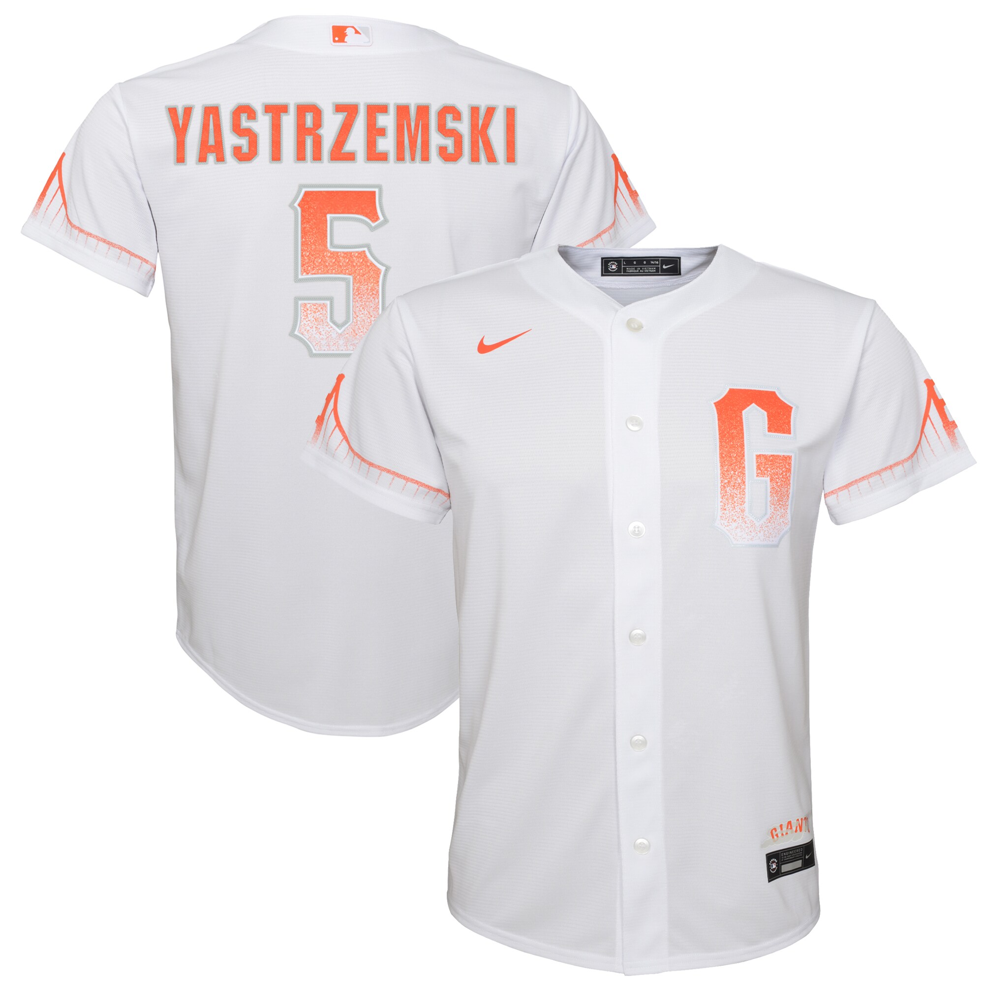 Mike Yastrzemski San Francisco Giants Nike Youth City Connect Replica Player Jersey - White - vstockx